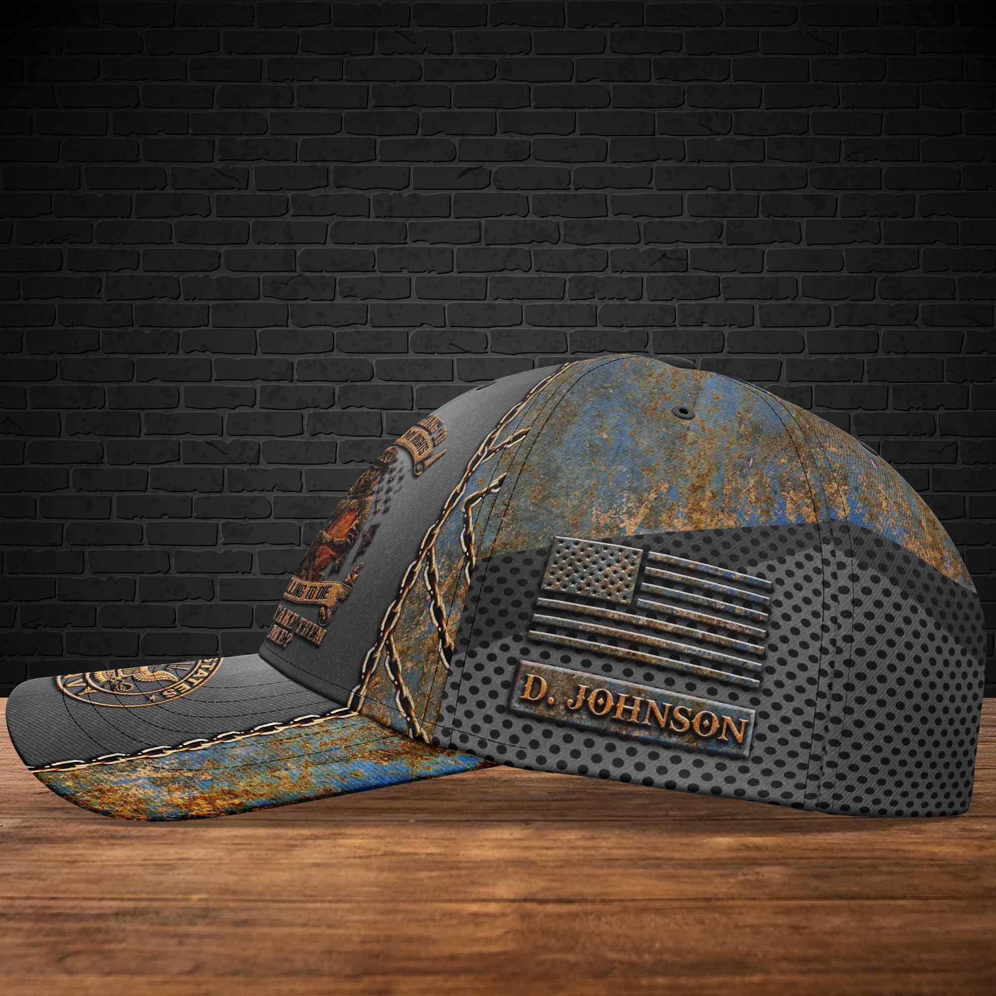 Adeenyc US Military Veteran Classic Cap, Personalized Classic Cap For Veteran Trucker Hats Custom Hats Gifts For Men & Women