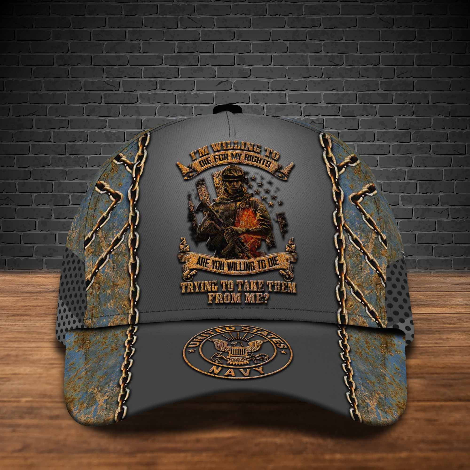 Adeenyc US Military Veteran Classic Cap, Personalized Classic Cap For Veteran Trucker Hats Custom Hats Gifts For Men & Women