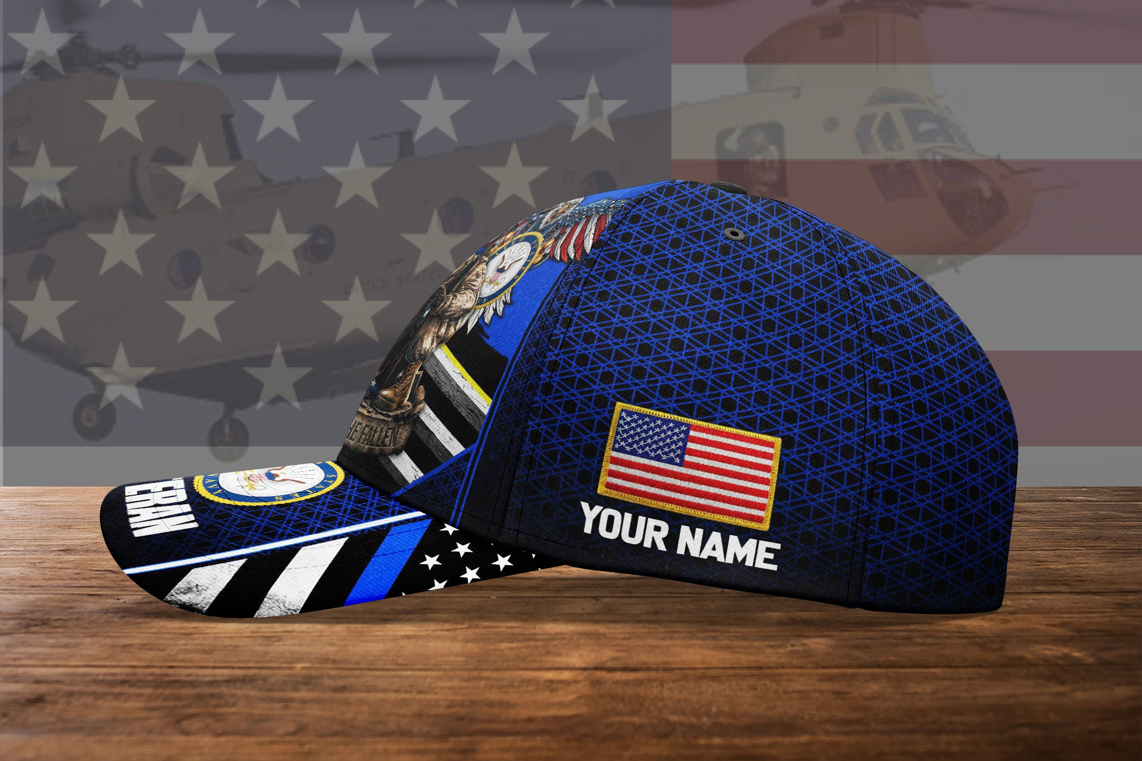 Adeenyc US Military Veteran Classic Cap, Personalized Classic Cap For Veteran Trucker Hats Custom Hats Gifts For Men & Women