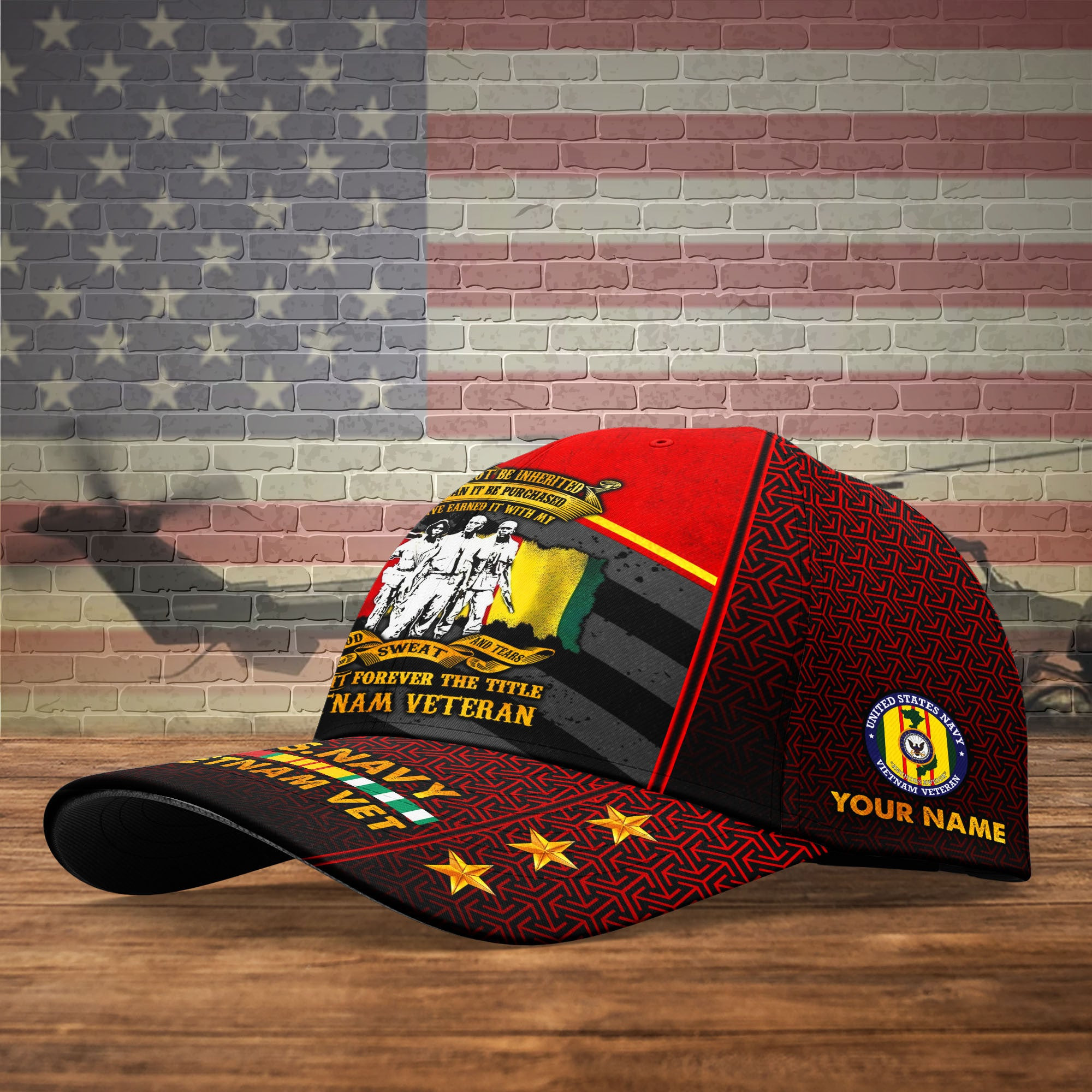 Adeenyc US Military Veteran Classic Cap, Personalized Classic Cap For Veteran Trucker Hats Custom Hats Gifts For Men & Women