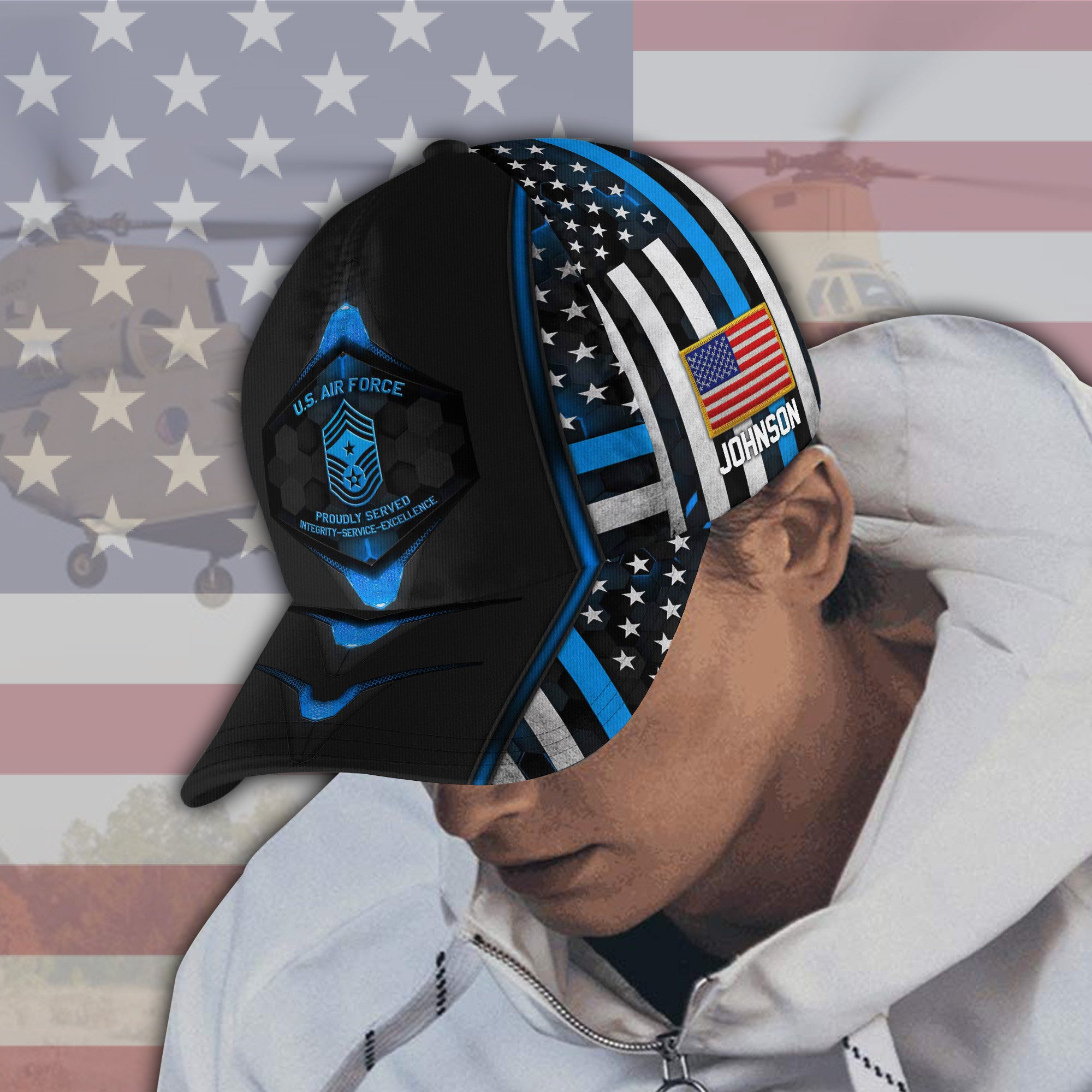 Adeenyc US Military Veteran Classic Cap, Personalized Classic Cap For Veteran Trucker Hats Custom Hats Gifts For Men & Women