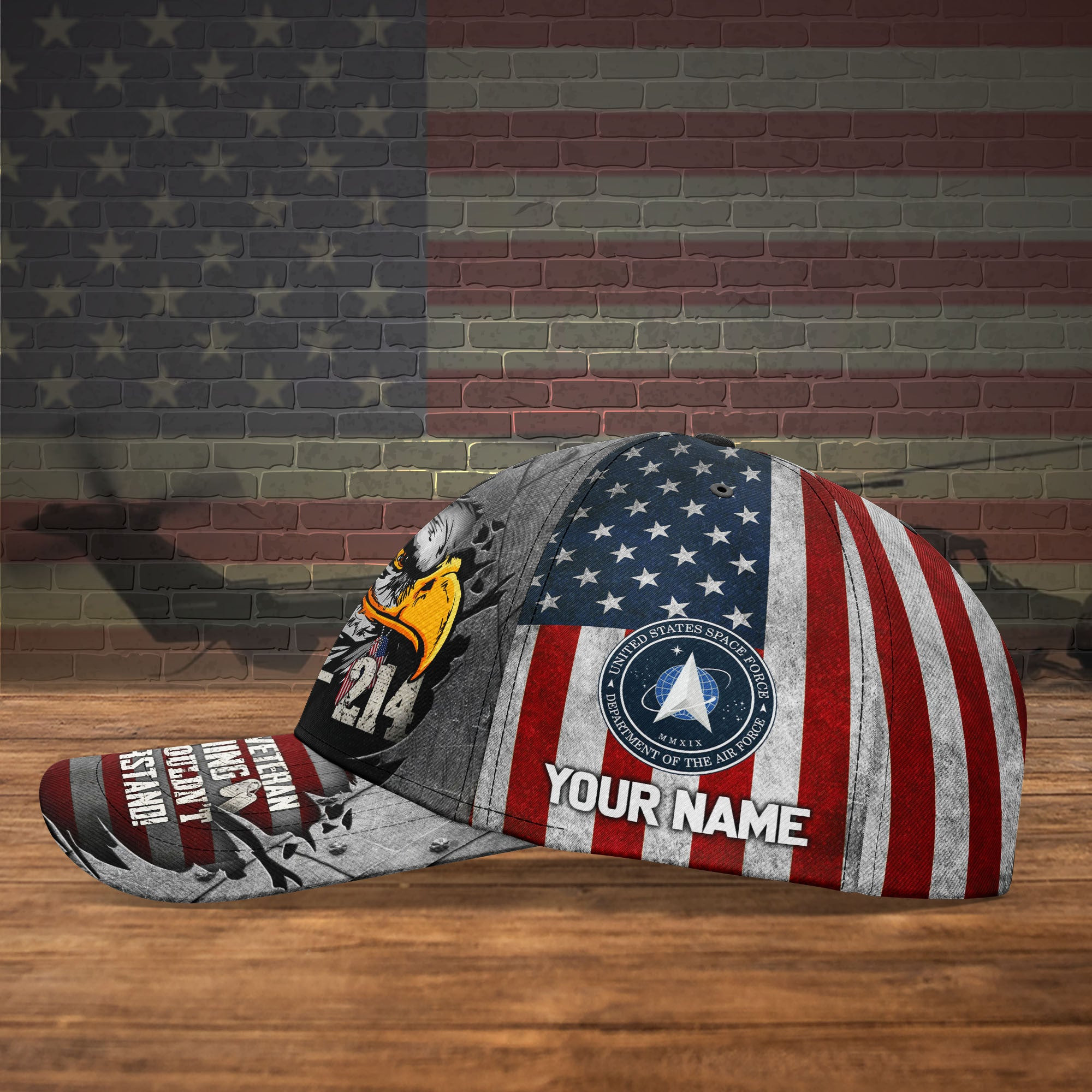 Adeenyc US Military Veteran Classic Cap, Personalized Classic Cap For Veteran Trucker Hats Custom Hats Gifts For Men & Women