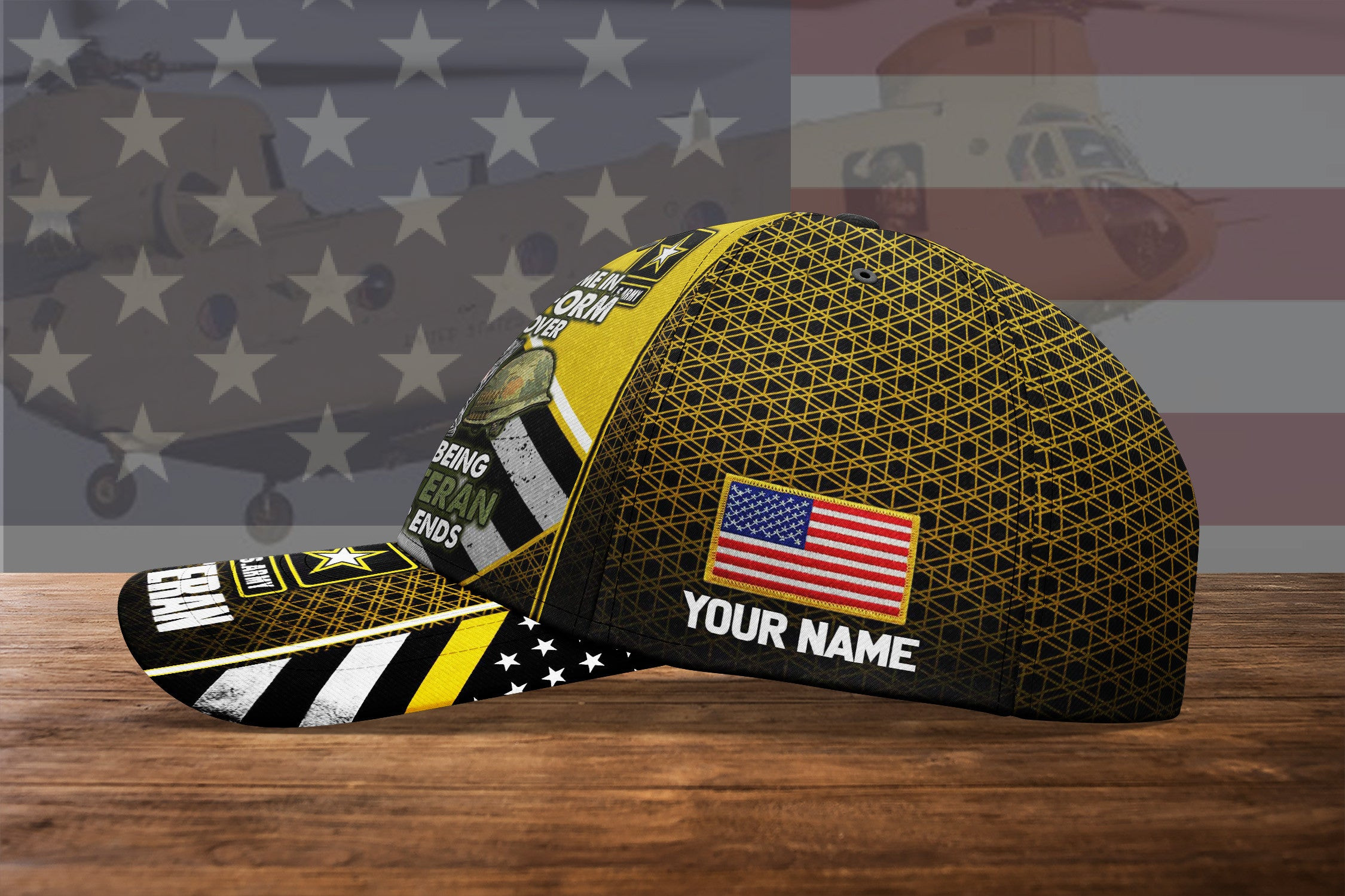 Adeenyc US Military Veteran Classic Cap, Personalized Classic Cap For Veteran Trucker Hats Custom Hats Gifts For Men & Women