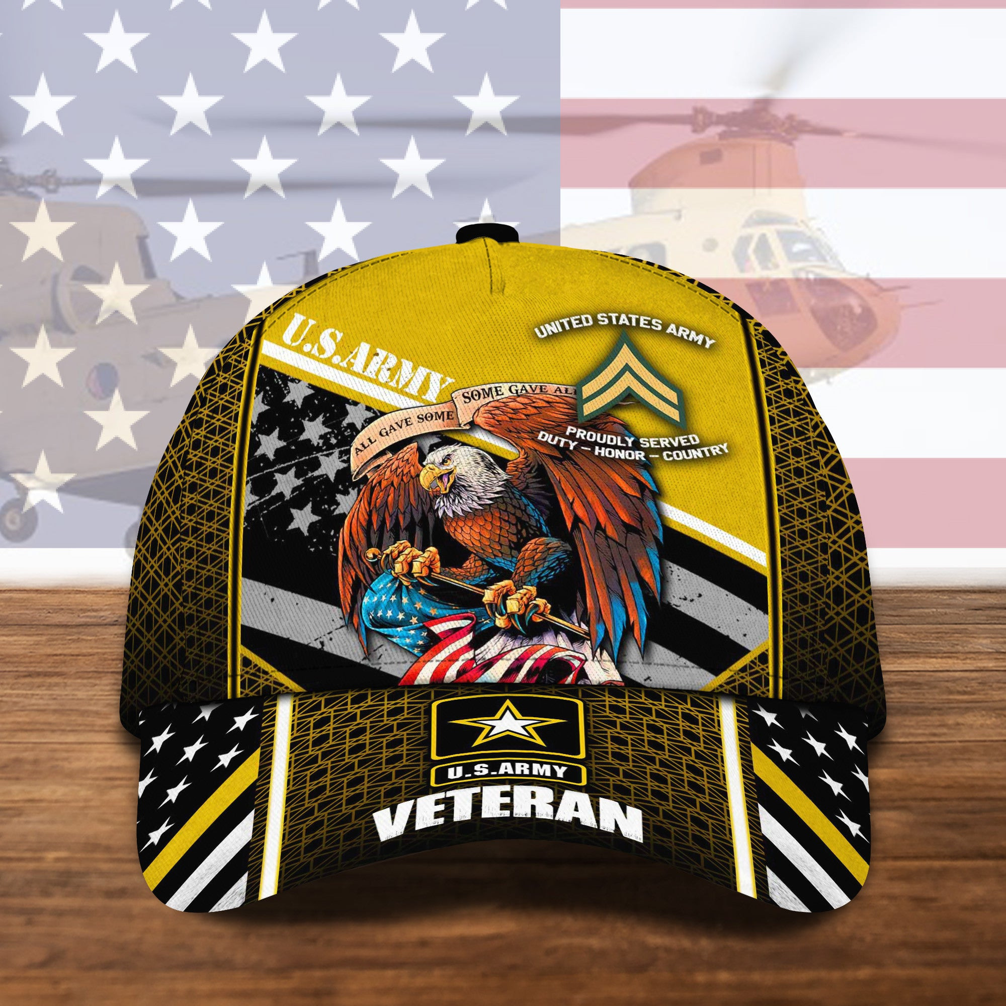 Adeenyc US Military Veteran Classic Cap, Personalized Classic Cap For Veteran Trucker Hats Custom Hats Gifts For Men & Women