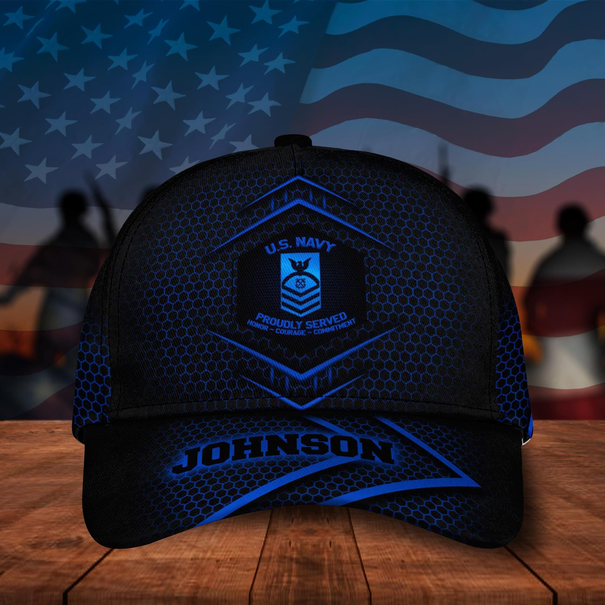 Adeenyc US Military Veteran Classic Cap, Personalized Classic Cap For Veteran Trucker Hats Custom Hats Gifts For Men & Women