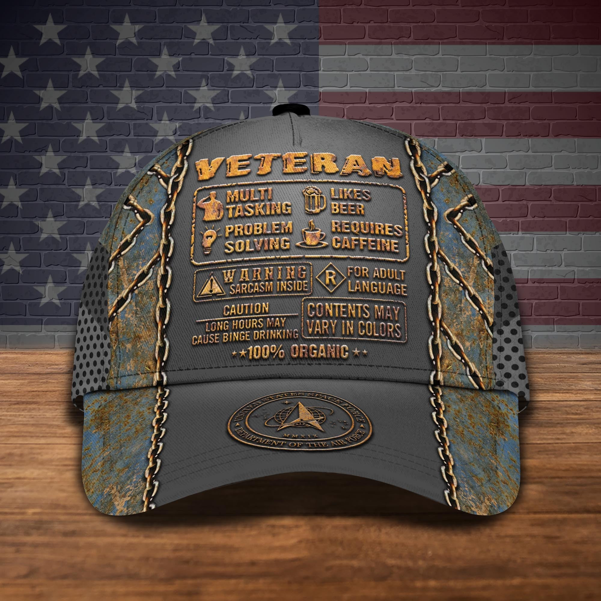 Adeenyc US Military Veteran Classic Cap, Personalized Classic Cap For Veteran Trucker Hats Custom Hats Gifts For Men & Women