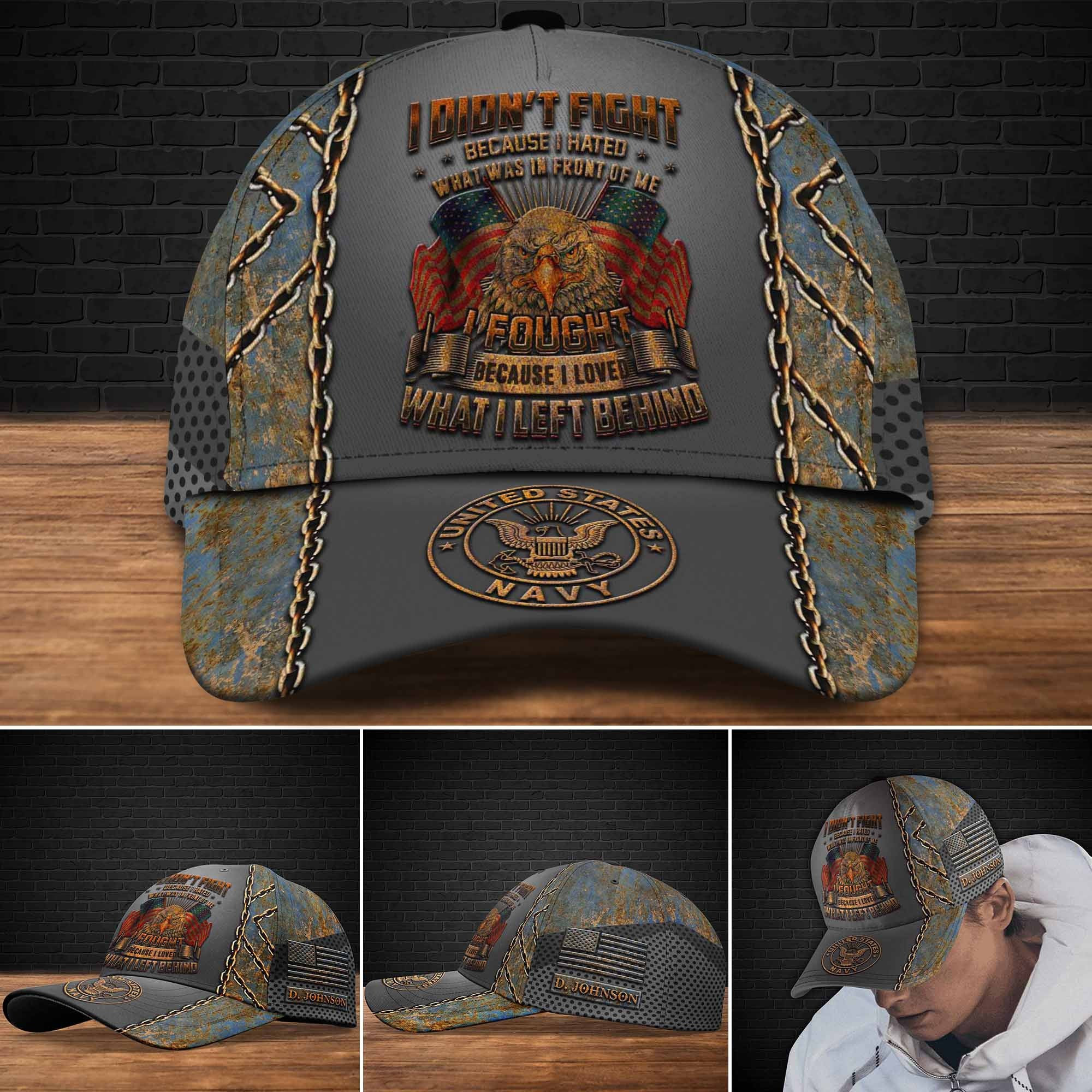 Adeenyc US Military Veteran Classic Cap, Personalized Classic Cap For Veteran Trucker Hats Custom Hats Gifts For Men & Women