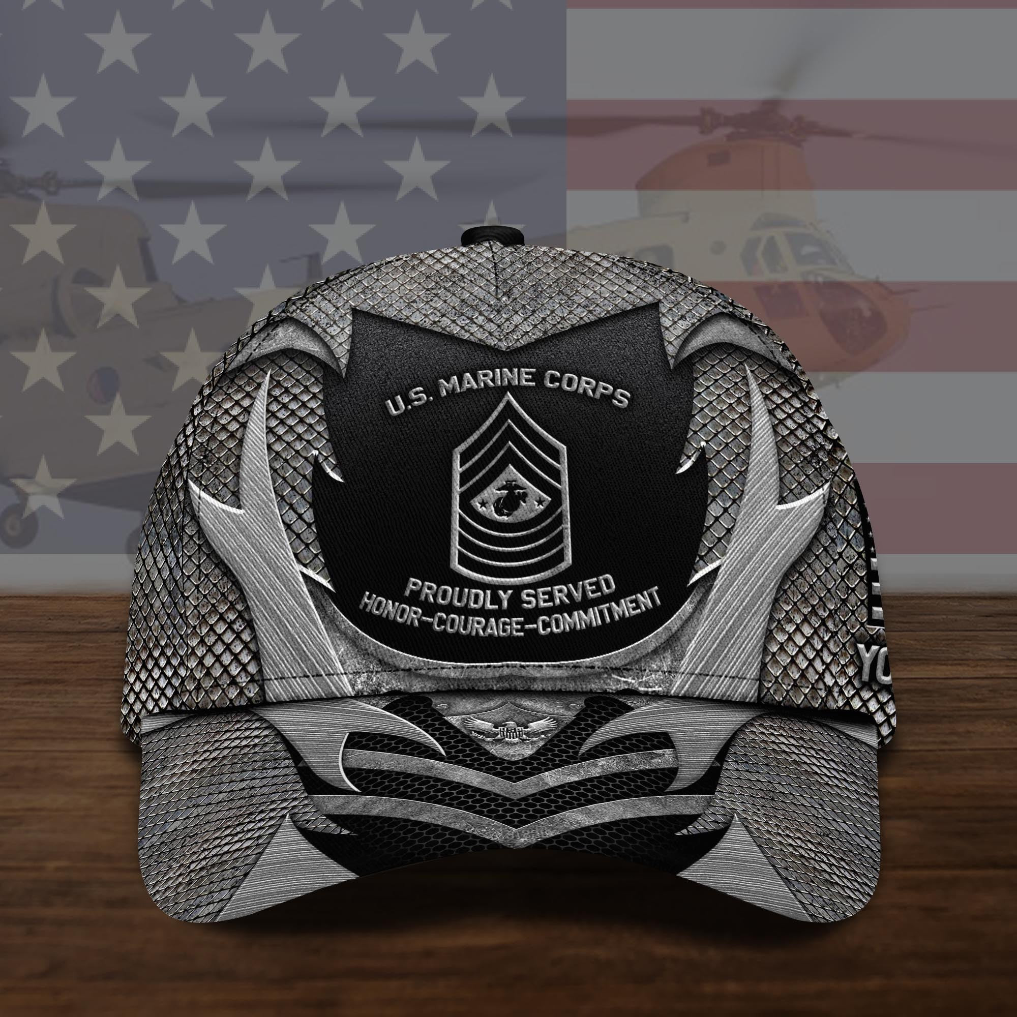 Adeenyc US Military Veteran Classic Cap, Personalized Classic Cap For Veteran Trucker Hats Custom Hats Gifts For Men & Women