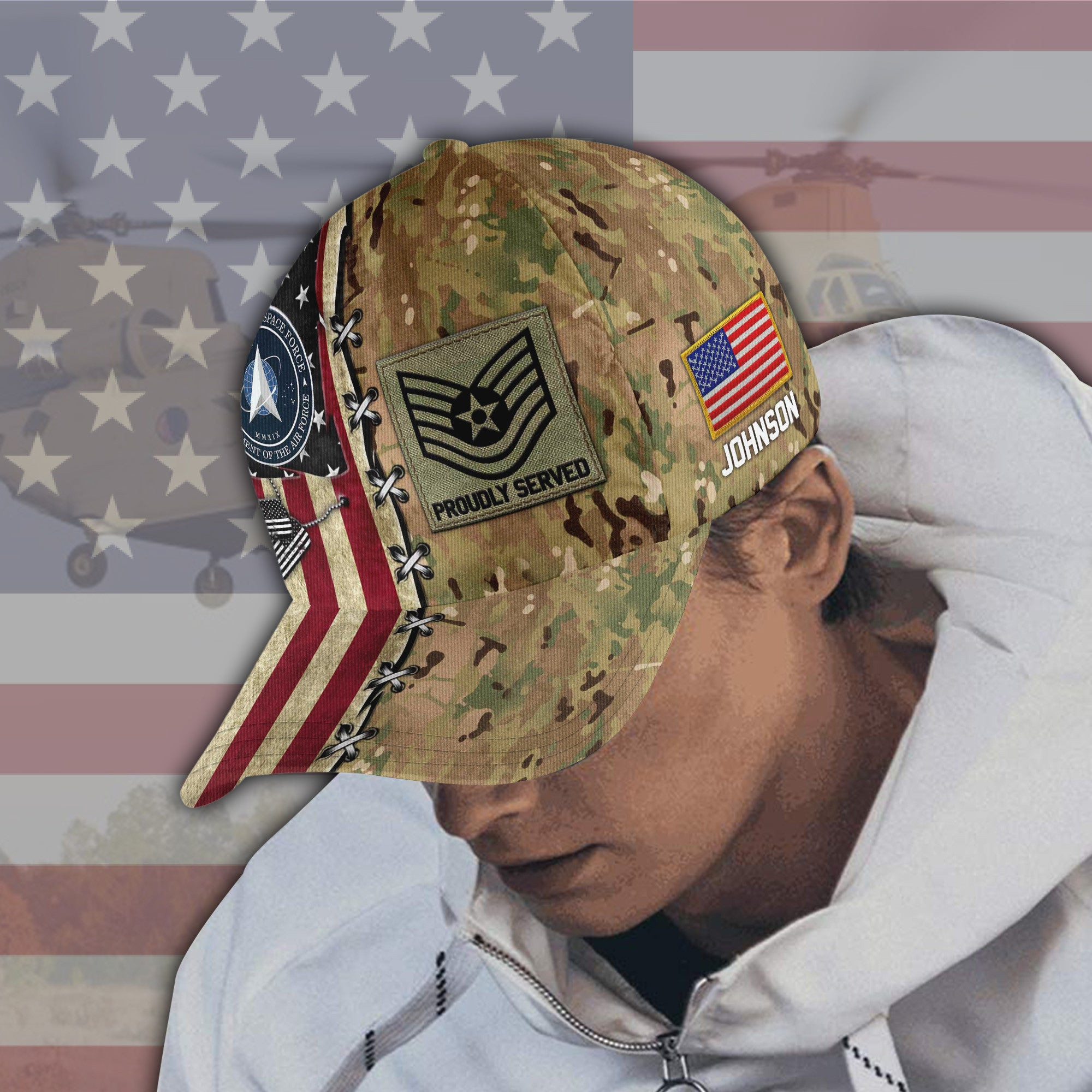 Adeenyc US Military Veteran Classic Cap, Personalized Classic Cap For Veteran Trucker Hats Custom Hats Gifts For Men & Women