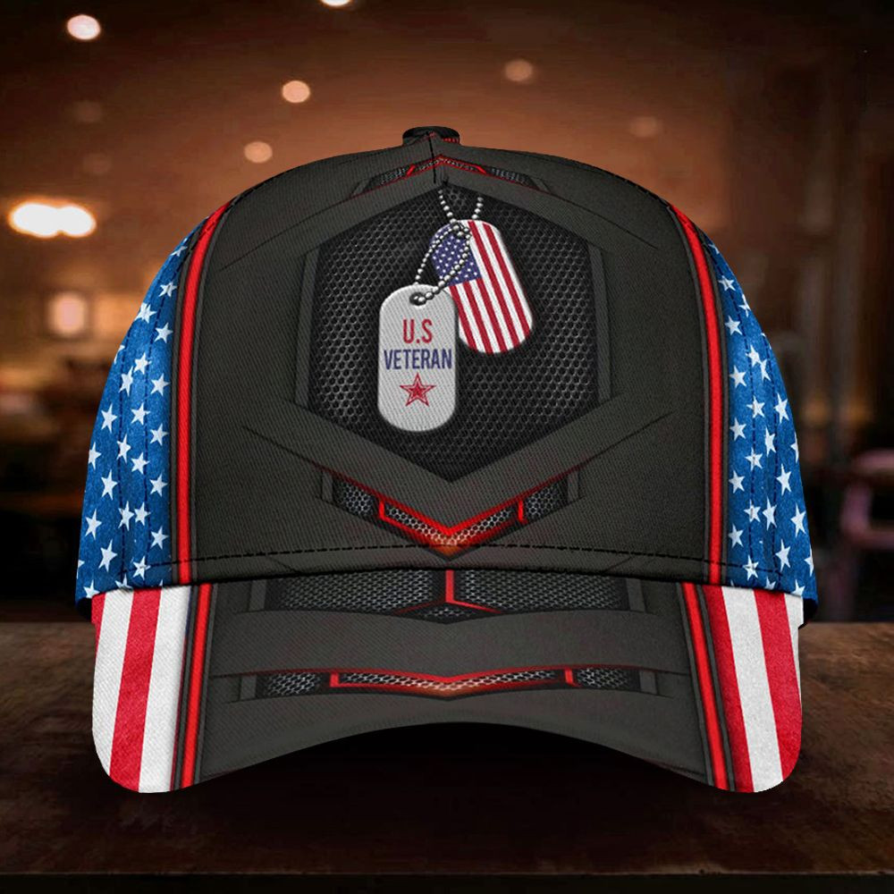Adeenyc US Veteran American Flag Cap Unique Patriotic Proud Veteran 4Th Of July Gift Item For Vet Trucker Hats Custom Hats Gifts For Men & Women