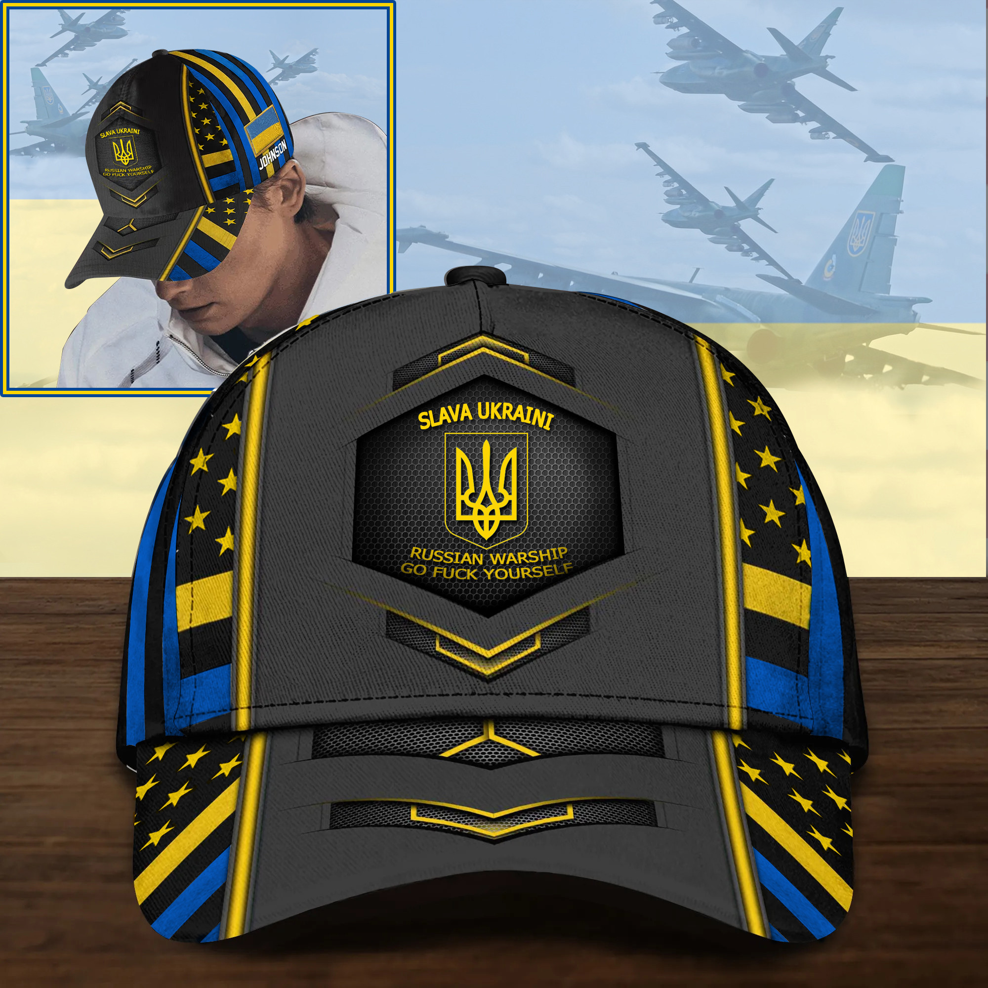 Adeenyc USA Stand With Ukraine hat Slava Ukraini Hat USA Supports Ukraine Merch Trucker Hats Custom Hats Gifts For Men & Women