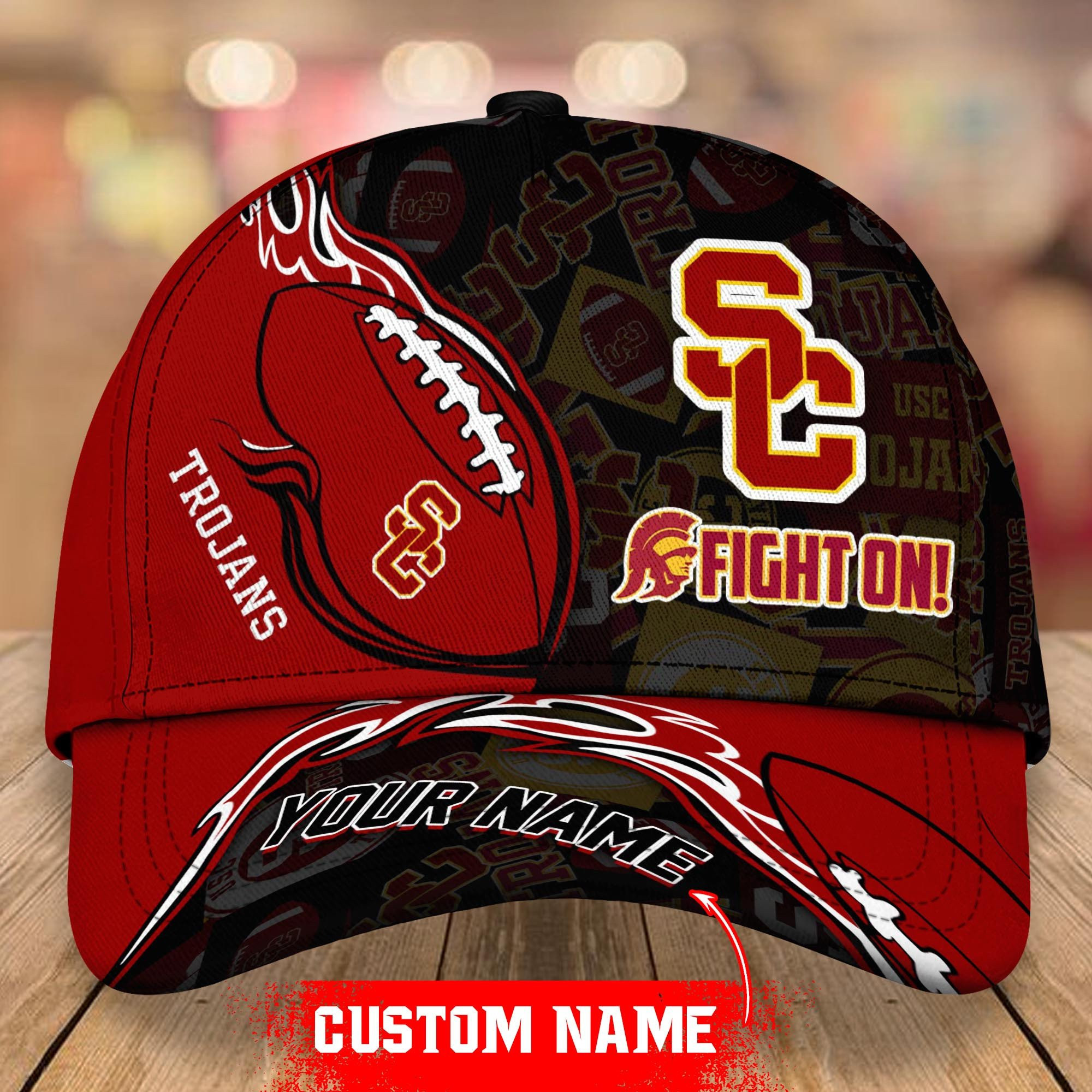 Adeenyc USC Trojans NCAA Personalized Hats Baseball Caps Classic Caps for men, women