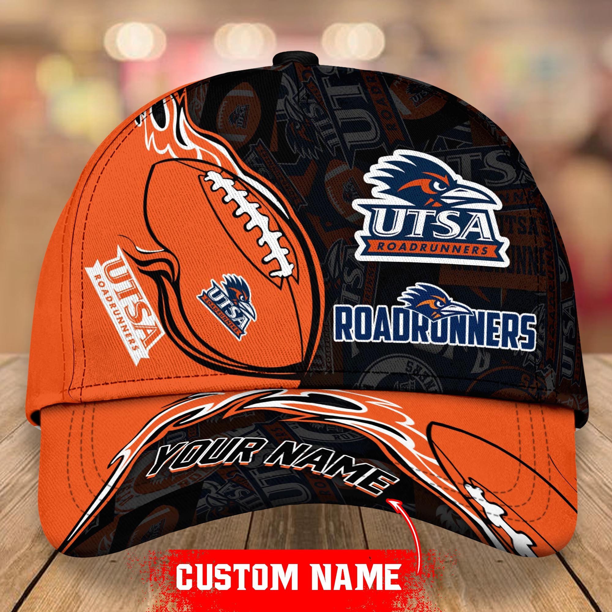 Adeenyc UTSA Roadrunners NCAA Personalized Hats Baseball Caps Classic Caps for men, women