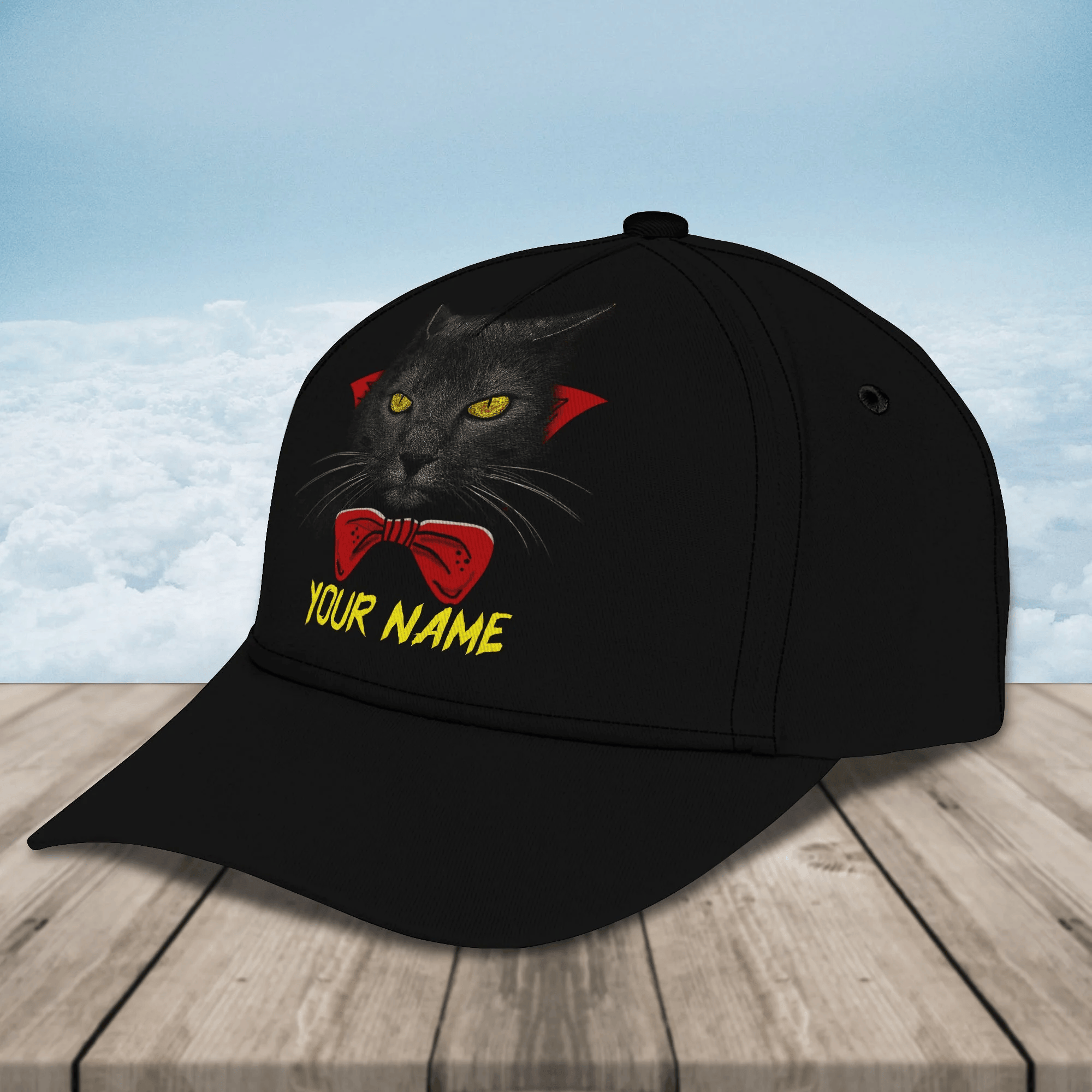 Adeenyc Vampire Cat Spooky Month Costume Hats, Unisex Custom Text Trucker Cap For Halloween, Hat with Adjustable Snap Trucker Hats Custom Hats Gifts For Men & Women