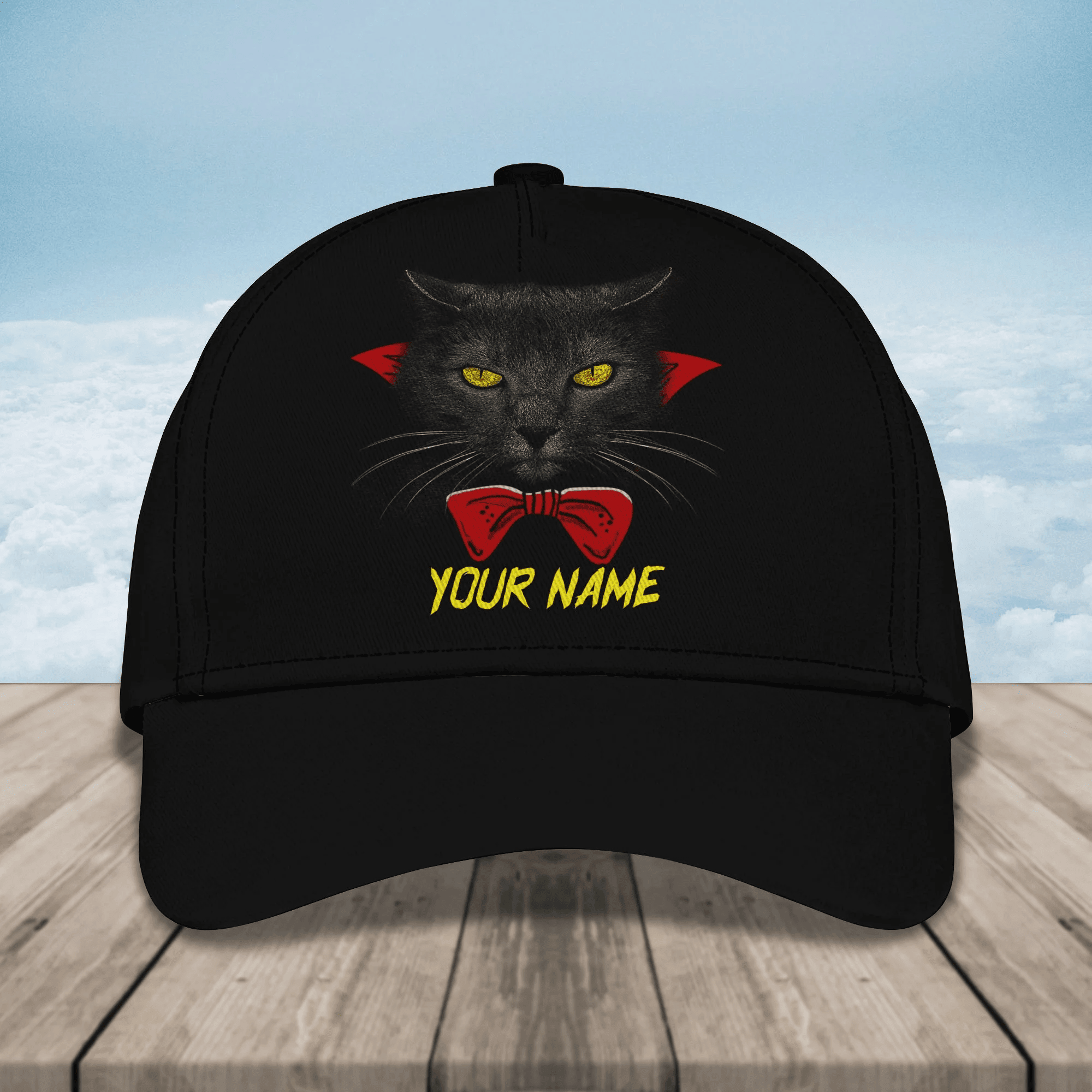 Adeenyc Vampire Cat Spooky Month Costume Hats, Unisex Custom Text Trucker Cap For Halloween, Hat with Adjustable Snap Trucker Hats Custom Hats Gifts For Men & Women