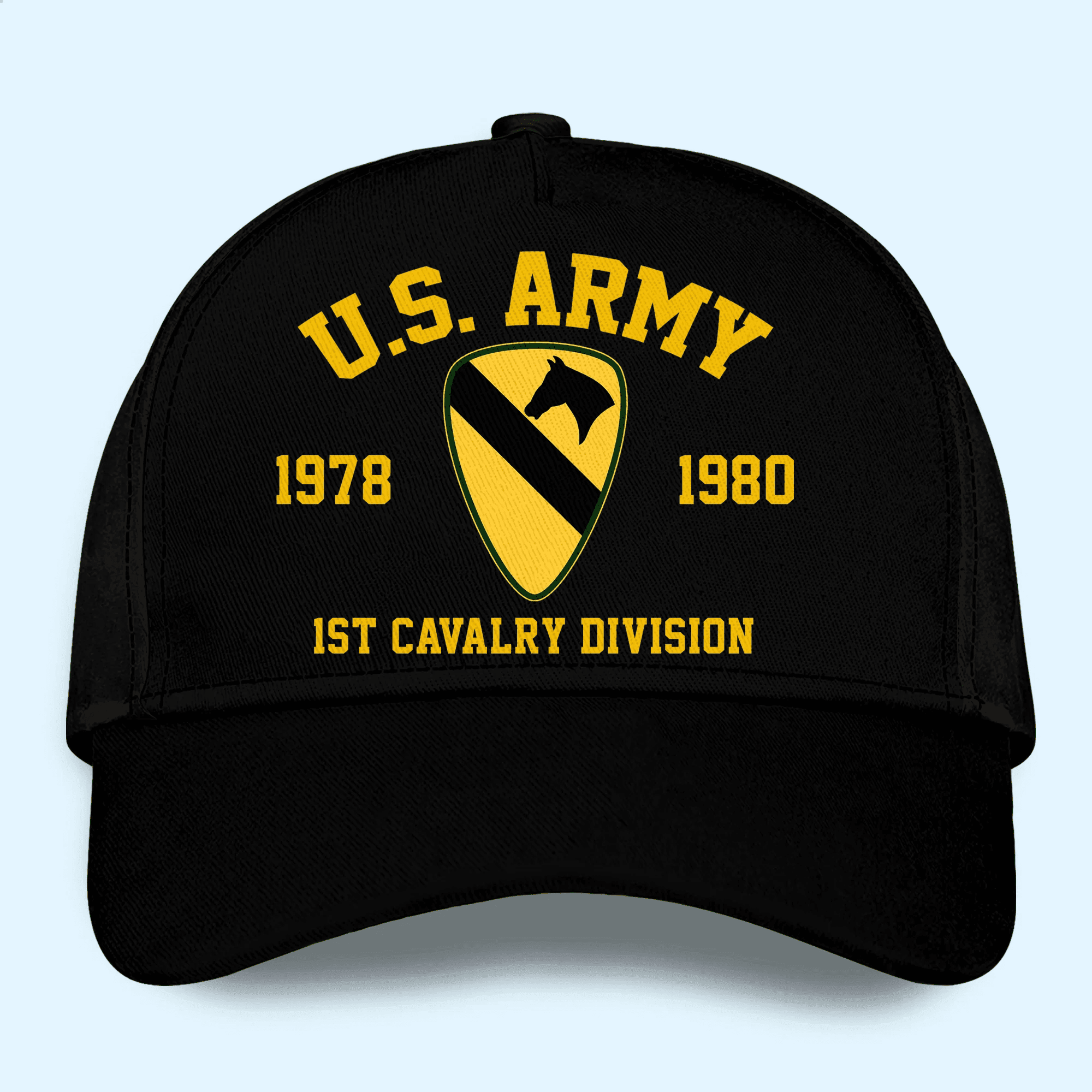 Adeenyc Veteran Custom Cap Division and Time Personalized Gift Trucker Hats Custom Hats Gifts For Men & Women
