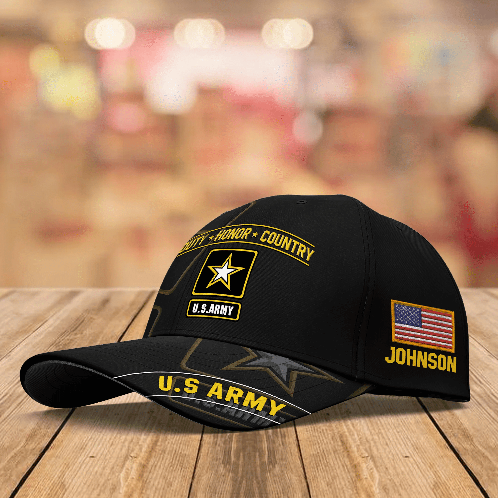 Adeenyc Veteran Custom Cap Duty Honor Country Personalized Gift Trucker Hats Custom Hats Gifts For Men & Women