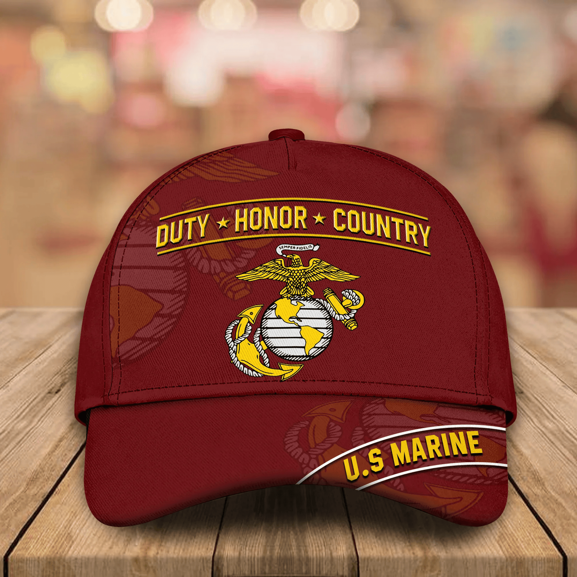Adeenyc Veteran Custom Cap Duty Honor Country Personalized Gift Trucker Hats Custom Hats Gifts For Men & Women