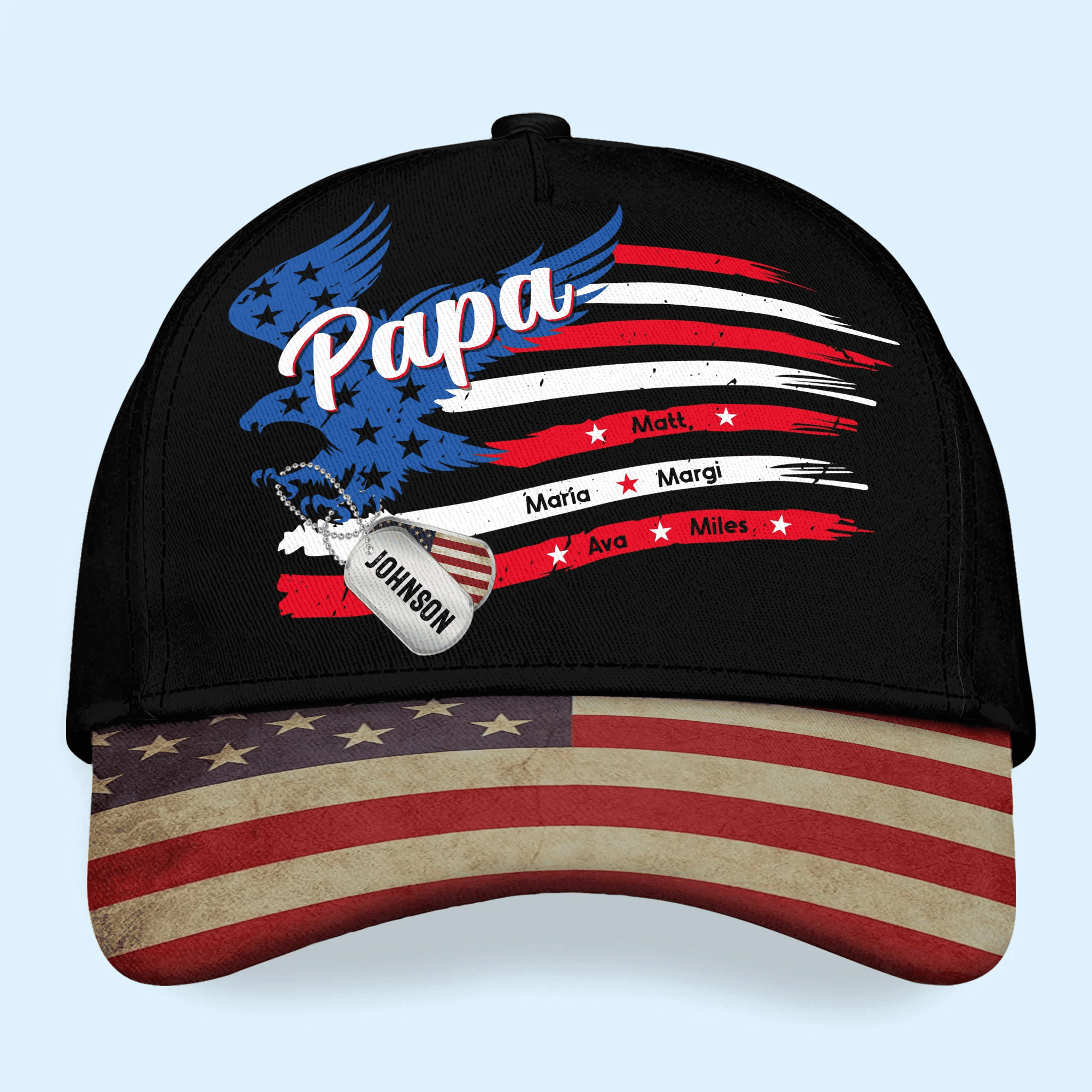 Adeenyc Veteran Custom Cap Happy Fourth Of July Personalized Gift Trucker Hats Custom Hats Gifts For Men & Women