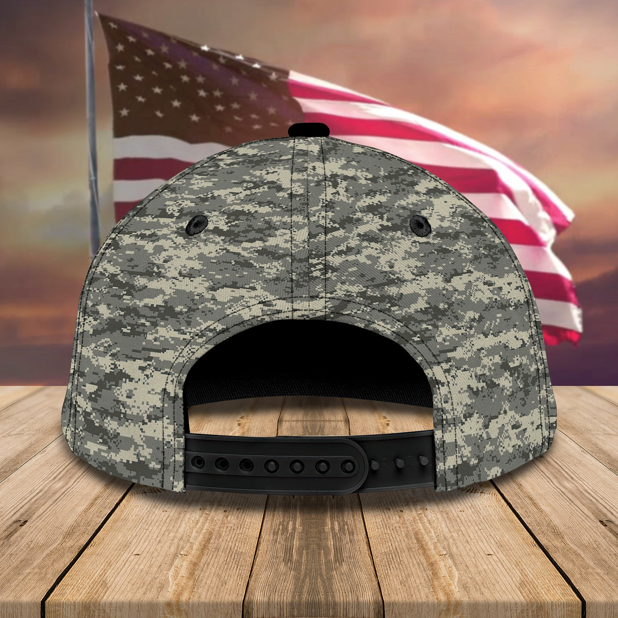 Adeenyc Veteran Personalized Name All Over Print Classic Cap Trucker Hats Custom Hats Gifts For Men & Women