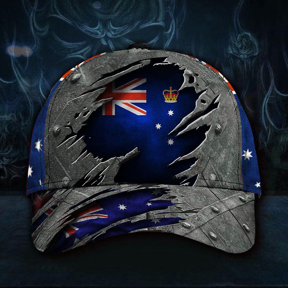 Adeenyc Victoria State 3D Hat Australian Cap Vintage Aus Hat For Men Patriotic Gift Classic Cap Trucker Hats Custom Hats Gifts For Men & Women