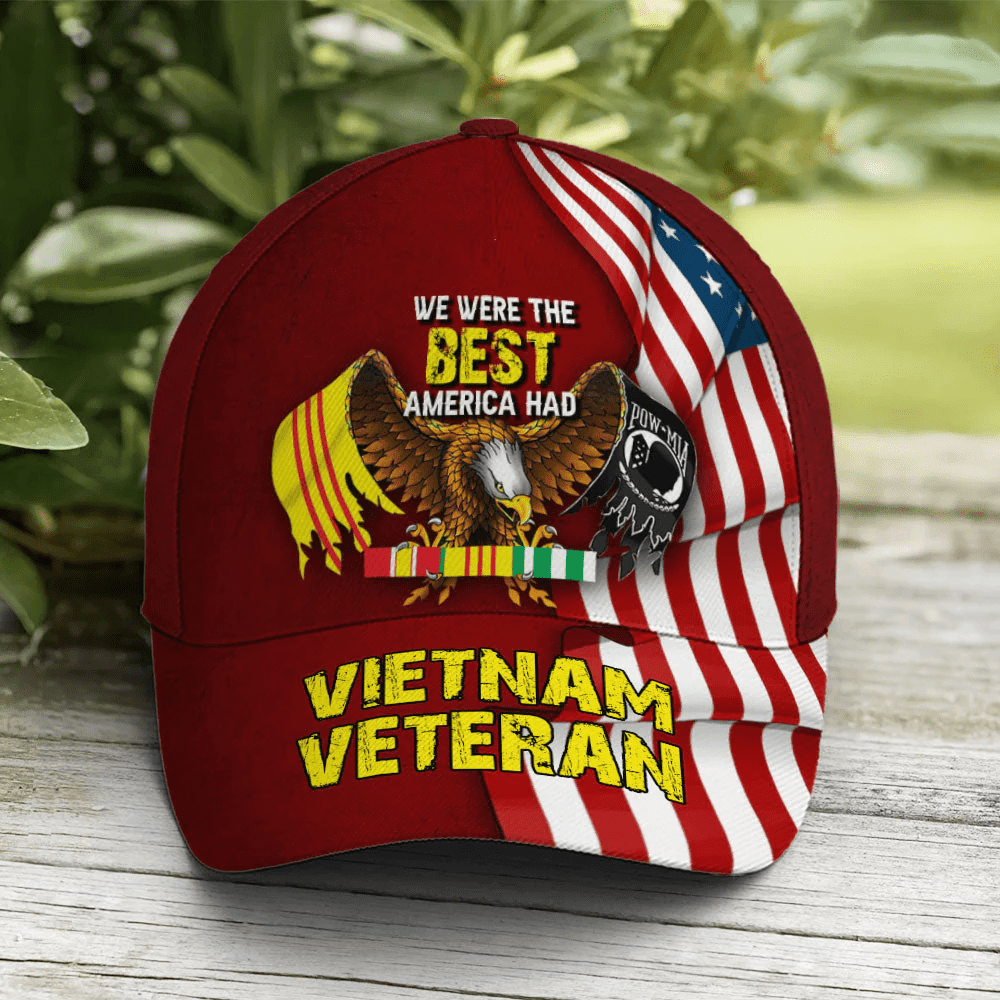 Adeenyc Vietnam Veteran Eagle Baseball Cap, We Were The Best America Hat Eagle Military Hat Trucker Hats Custom Hats Gifts For Men & Women