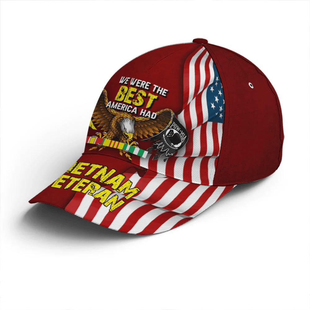 Adeenyc Vietnam Veteran Eagle Baseball Cap, We Were The Best America Hat Eagle Military Hat Trucker Hats Custom Hats Gifts For Men & Women