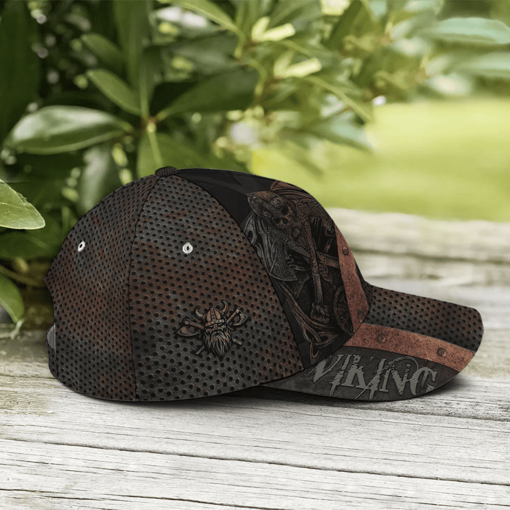 Adeenyc Viking Warrior Metallic Style Baseball Cap Trucker Hats Custom Hats Gifts For Men & Women