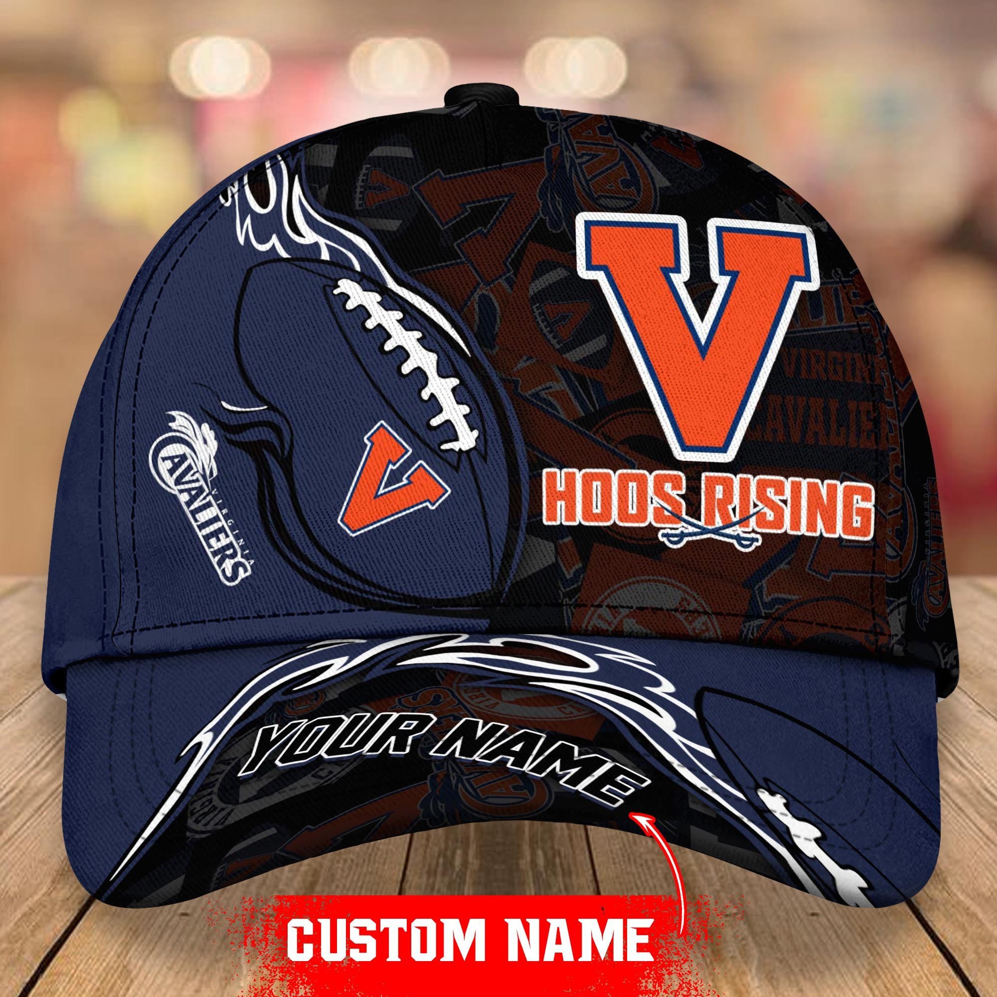 Adeenyc Virginia Cavaliers NCAA Personalized Hats Baseball Caps Classic Caps for men, women