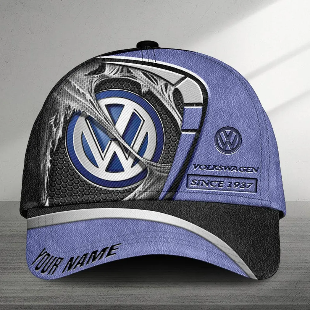 Adeenyc Volkswagen Black Cap, All-Over Printed Customized Hat Baseball Cap Classic Hat