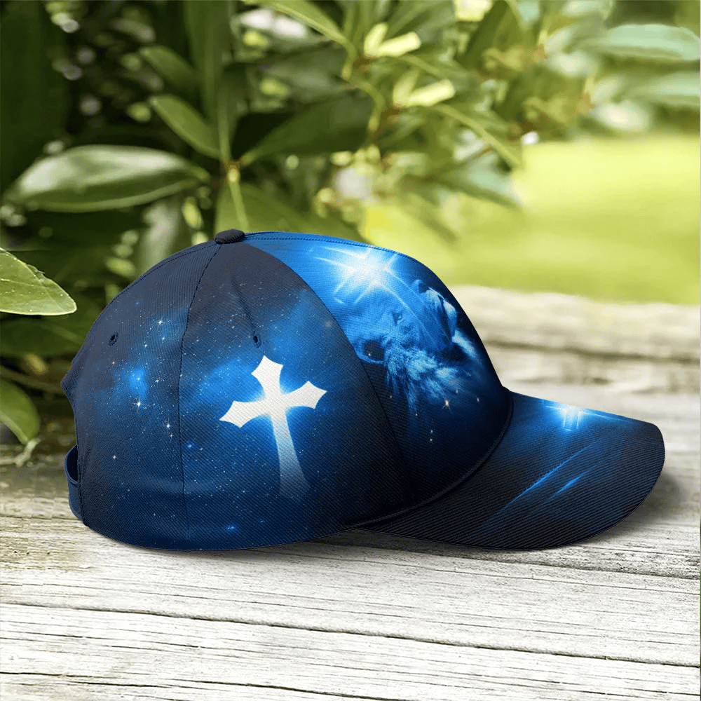 Adeenyc Warrior Lion Faith All Over Printed Baseball Cap Trucker Hats Custom Hats Gifts For Men & Women