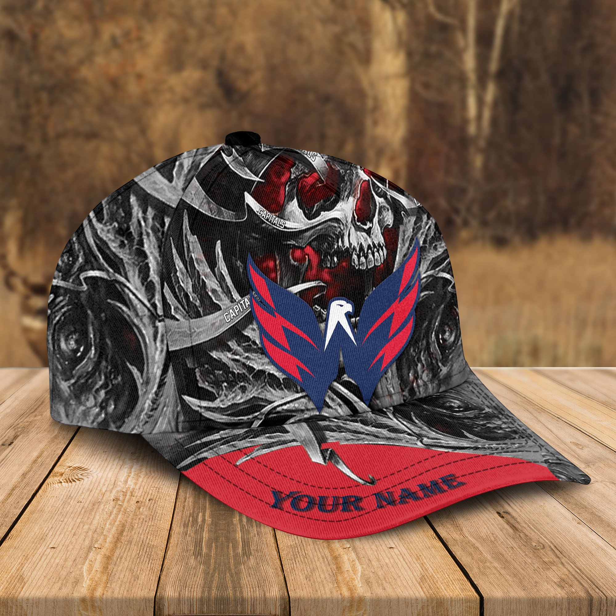 Adeenyc Washington Capitals NHL 3D Classic Cap Personalized Gift For Fans