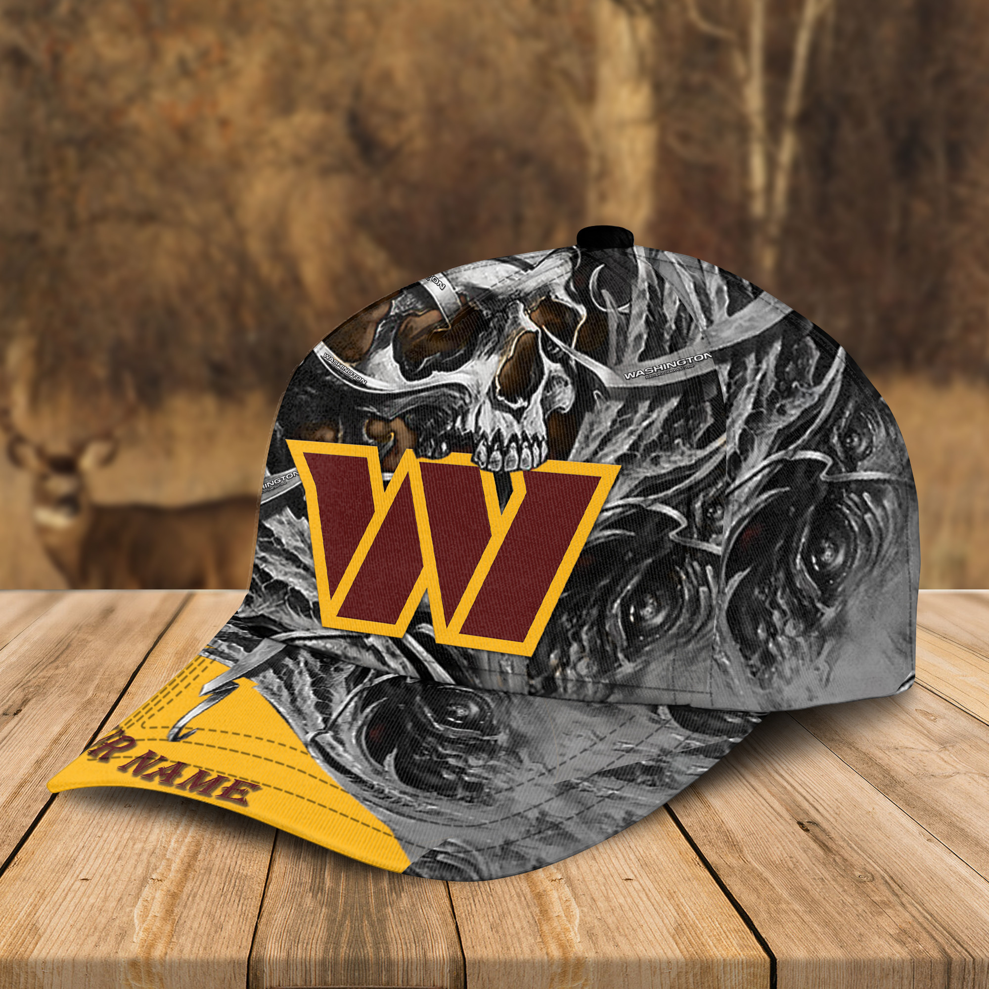 Adeenyc Washington Commanders NFL 3D Classic Cap Personalized Gift For Fans