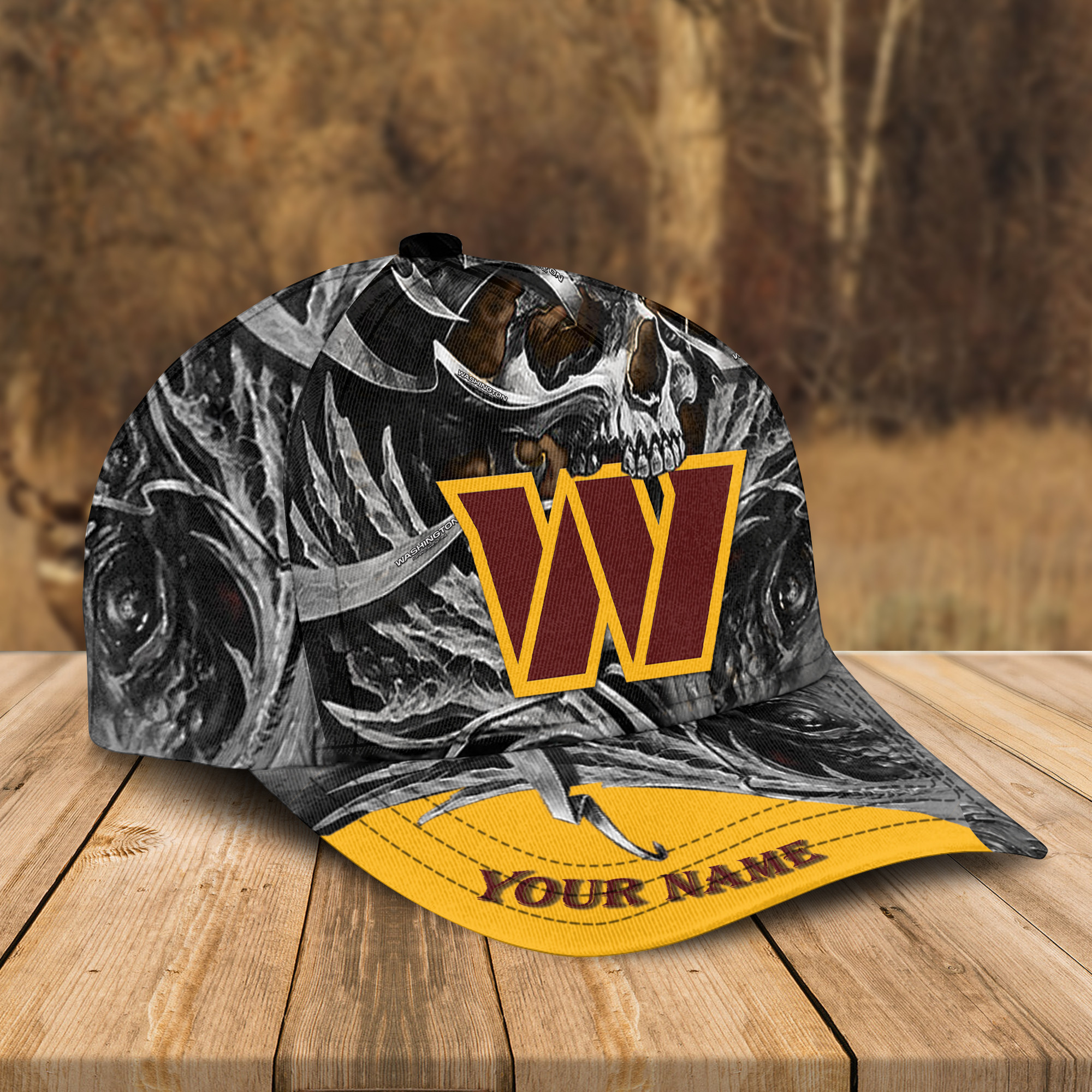 Adeenyc Washington Commanders NFL 3D Classic Cap Personalized Gift For Fans