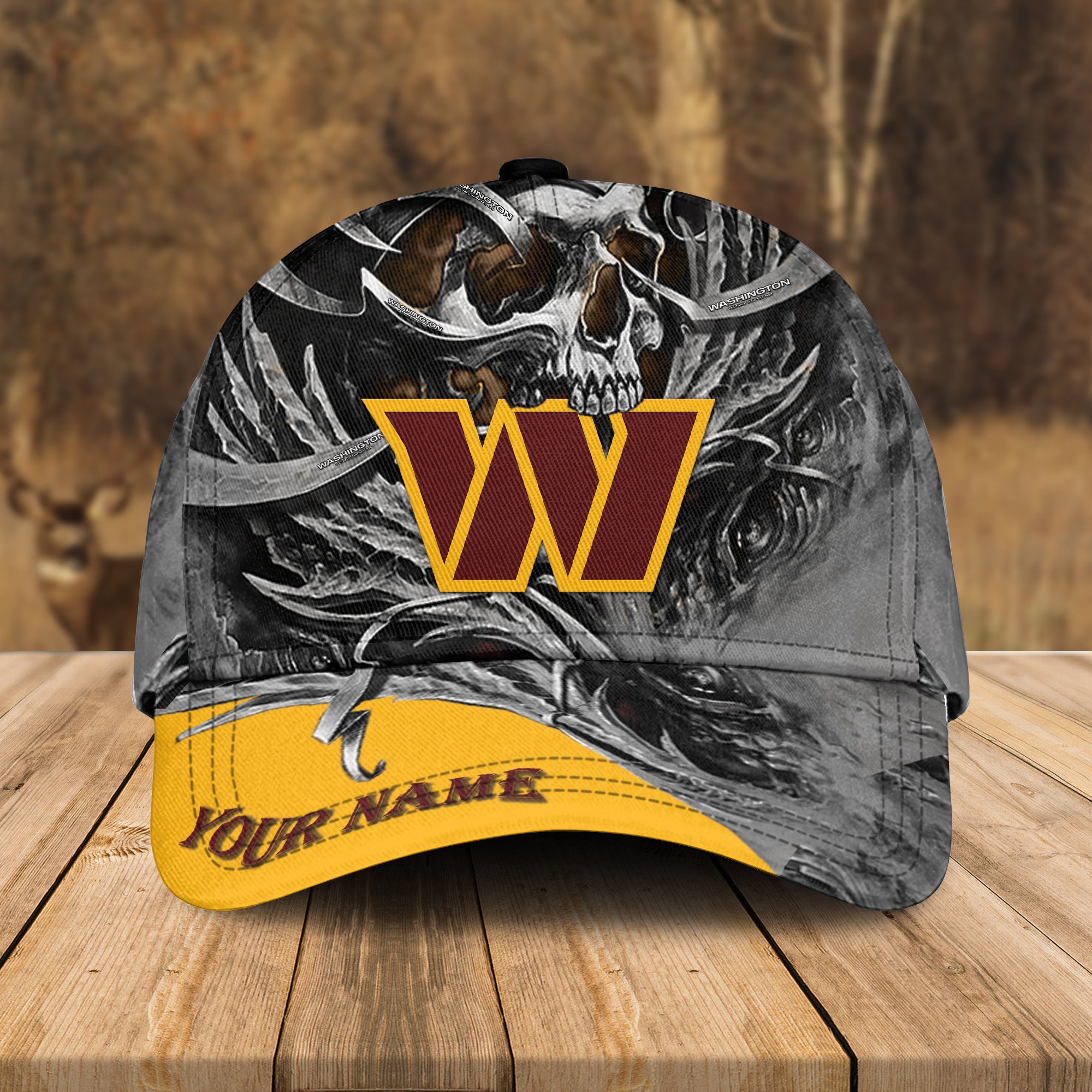 Adeenyc Washington Commanders NFL 3D Classic Cap Personalized Gift For Fans