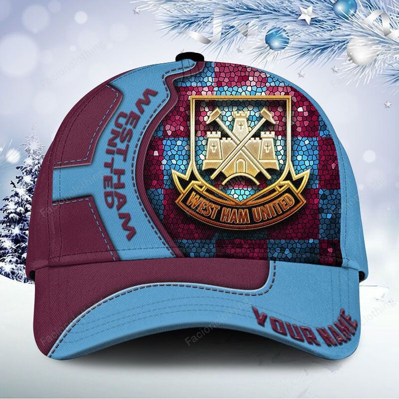Adeenyc West Ham United FC EPL Personalized Hats Baseball Caps Classic Caps for men, women