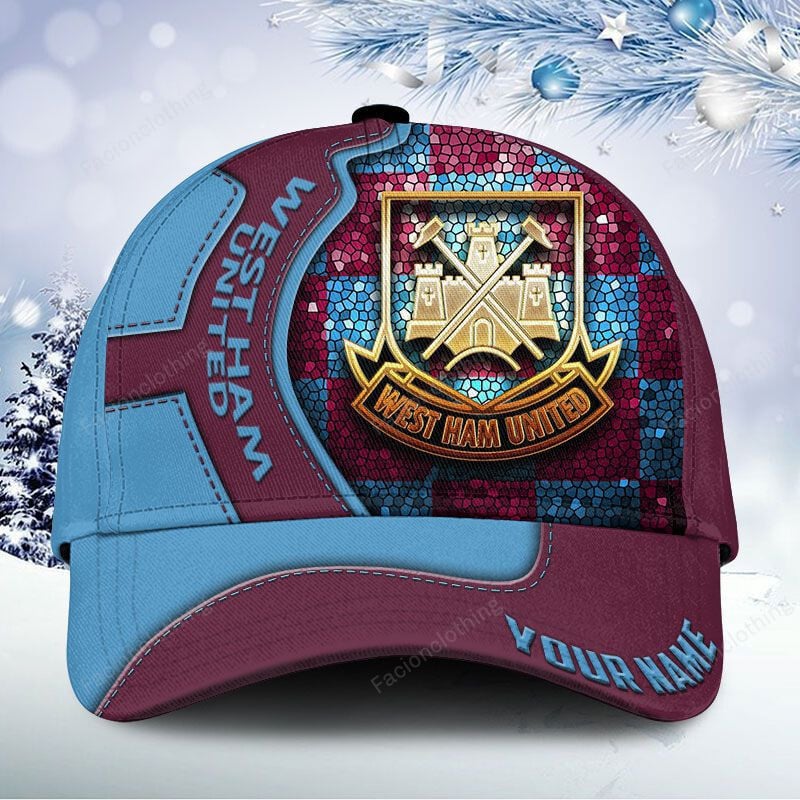 Adeenyc West Ham United FC EPL Personalized Hats Baseball Caps Classic Caps for men, women