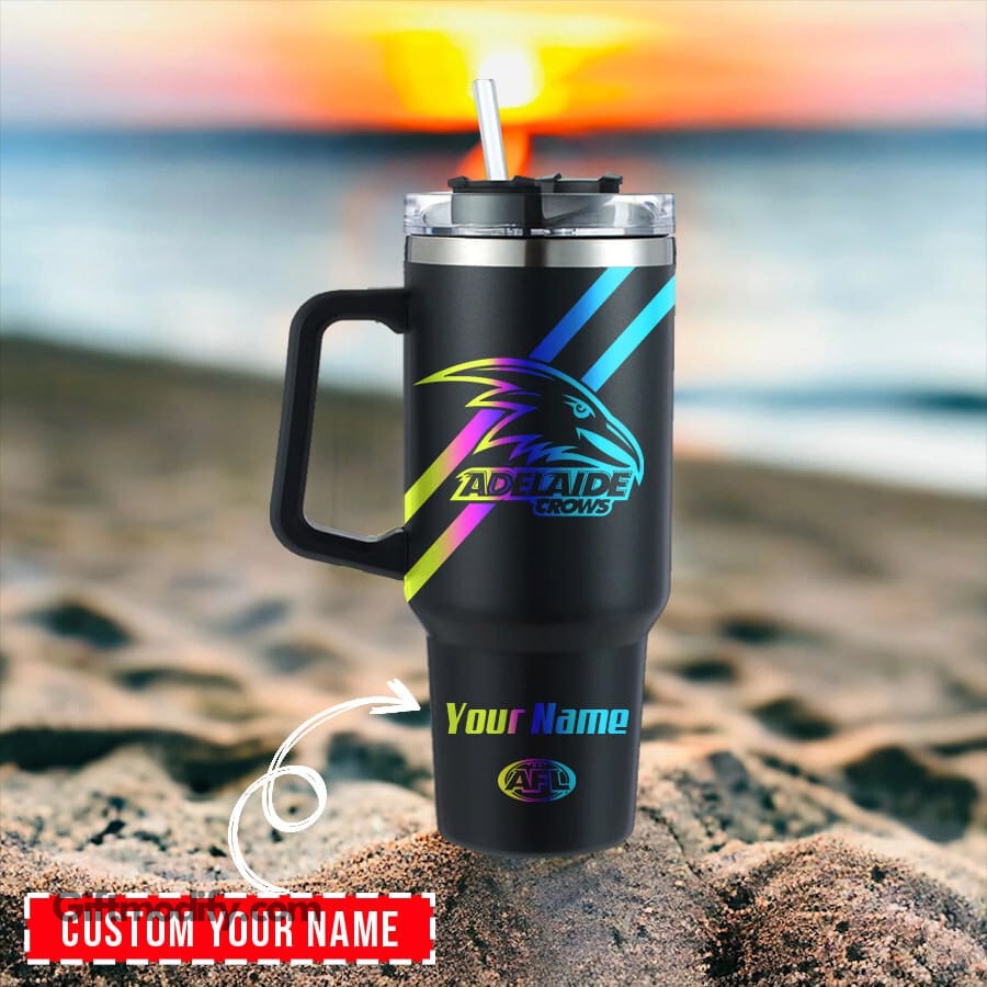 Adelaide Crows AFL Hologram Logo Custom Stanley Cup 40 oz 30 oz Tumbler With HandleTVC2301177