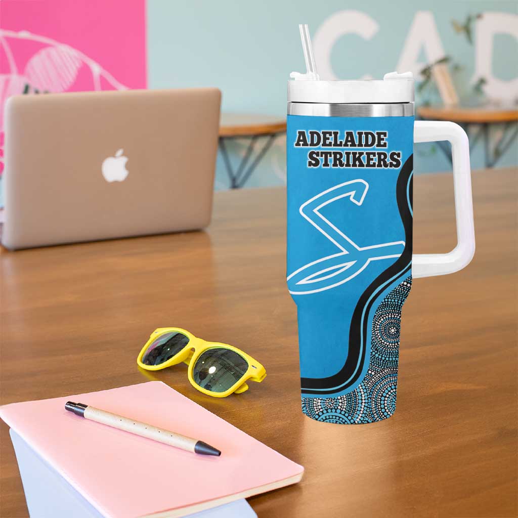 Adelaide Strikers Indigenous Art – Grunge Style Custom Stanley Cup 40 oz 30 oz Tumbler With HandleTVC2301332 - Image 5