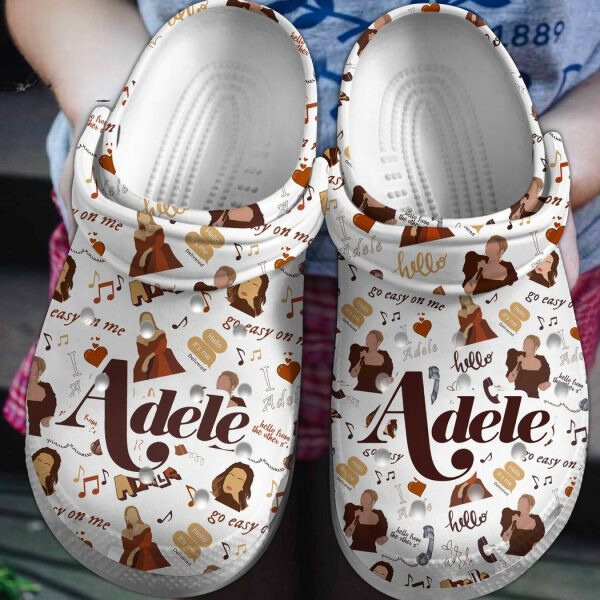 Adele Music Crocs Crocband Clogs Shoes Comfortable For Men Women and Kids