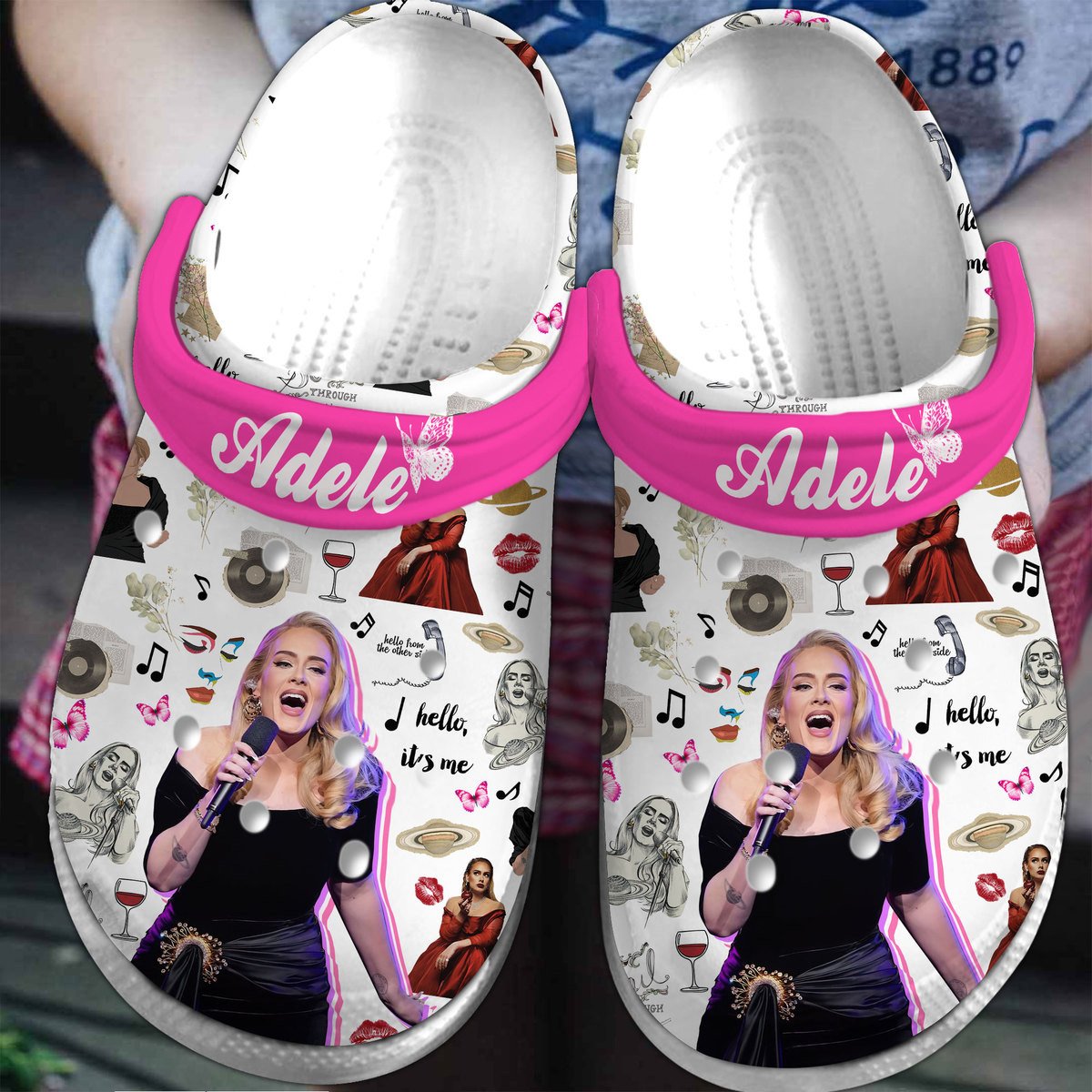Adele Music Crocs Crocband Clogs Shoes Comfortable For Men Women and Kids