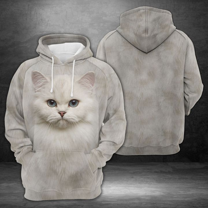 Adorable British Cat 3D All Over Print Hoodie, Zip Hoodie