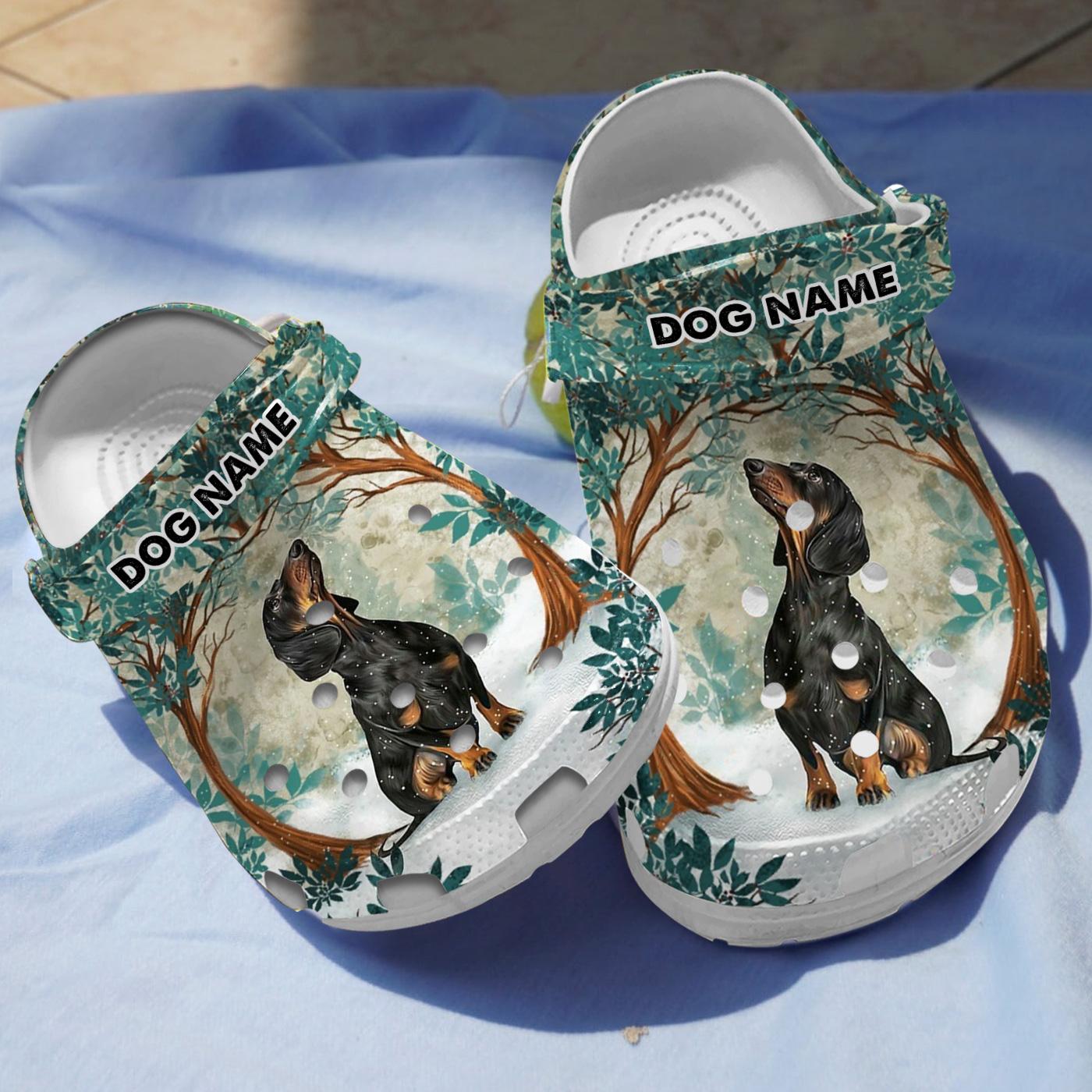 Adorable Dachshund Crocs Crocband Clogs Shoes Comfortable For Men Women and Kids