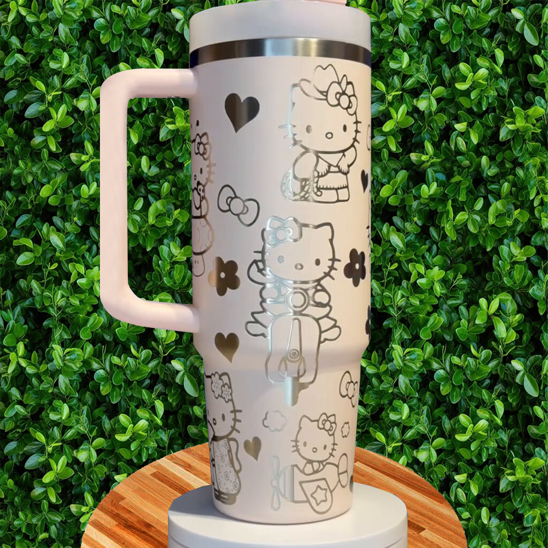 Adorable Hello Kitty Cartoon Custom Stanley Cup 40 oz 30 oz Tumbler With HandleTVC2301776