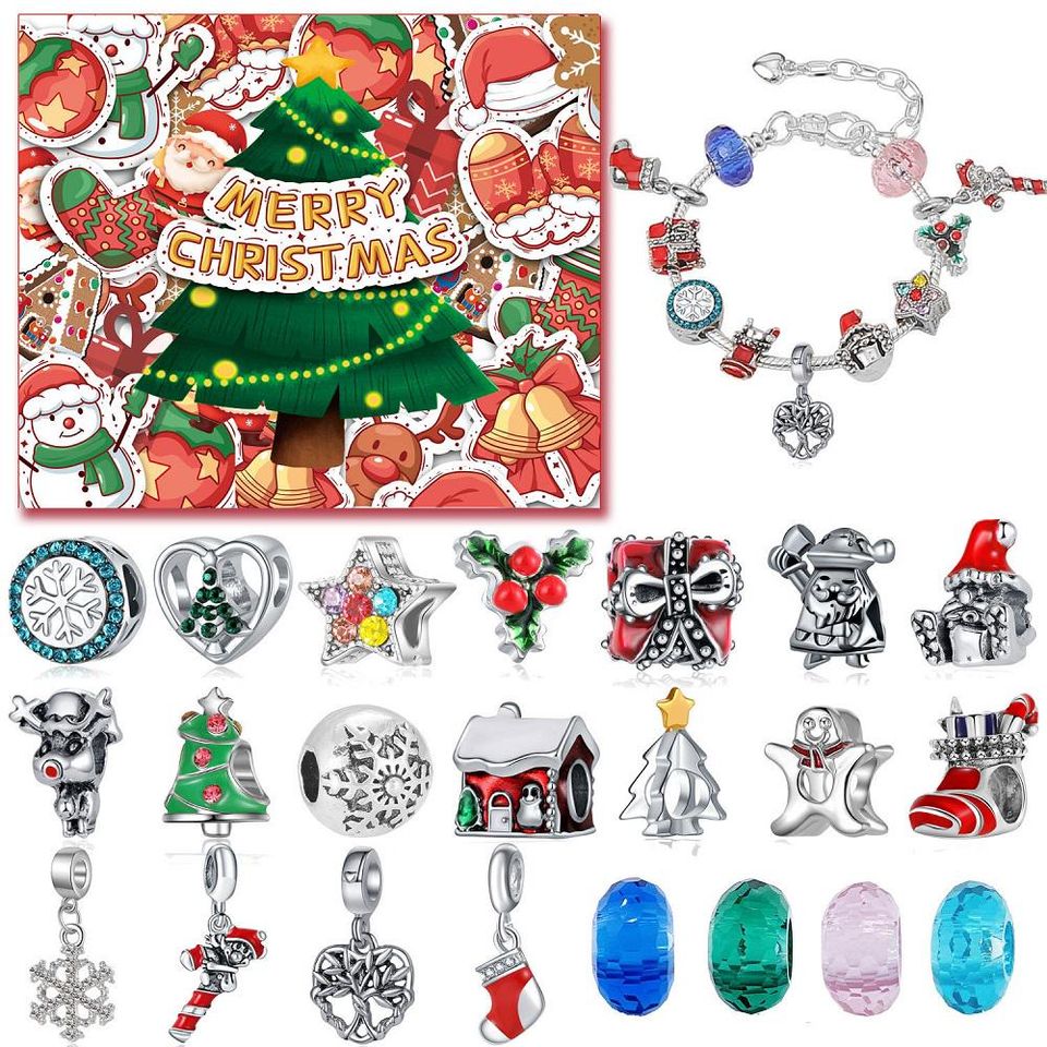 Advent Calendar Charm Box 24 Christmas Countdown Calendar Surprise Blind Box
