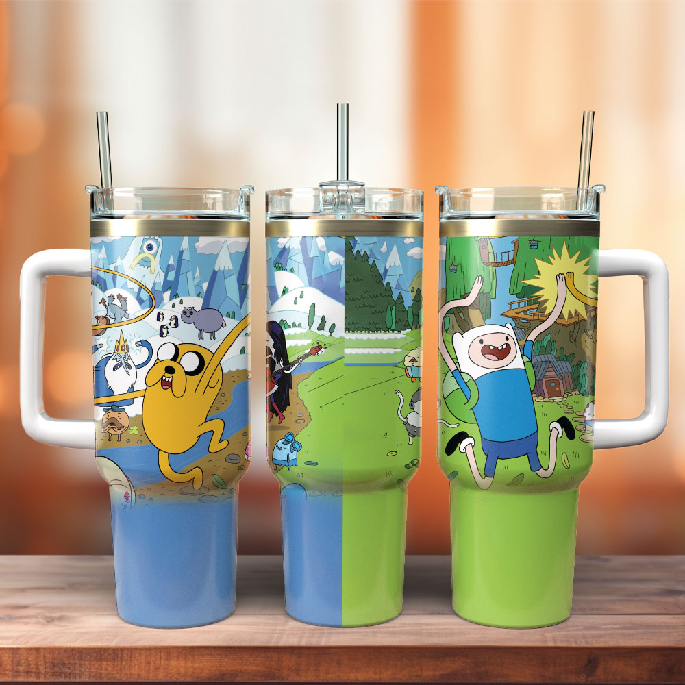 Adventure Time TV Series Custom Stanley Cup 40 oz 30 oz Tumbler With HandleTVC2301338