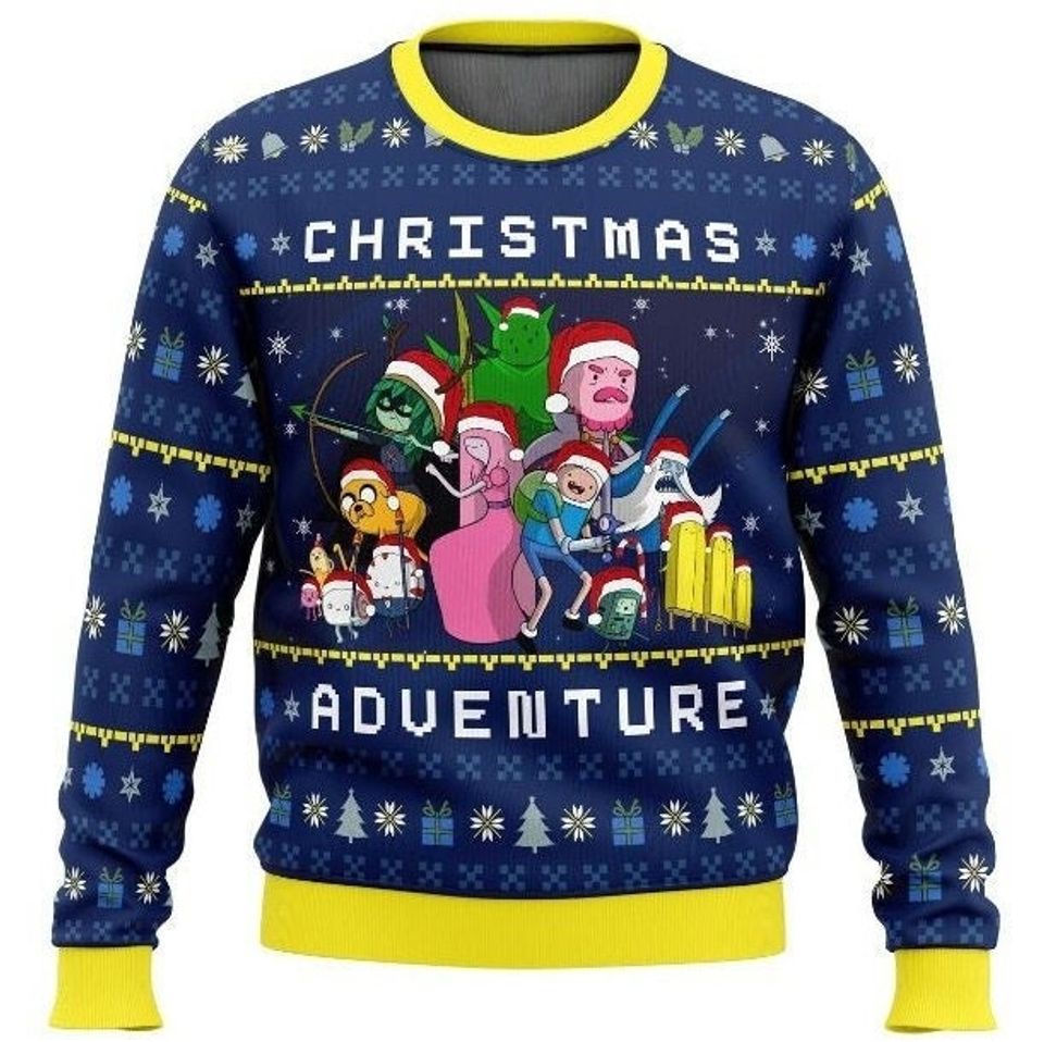 Adventure Time Ugly Christmas Sweater - Fun Design