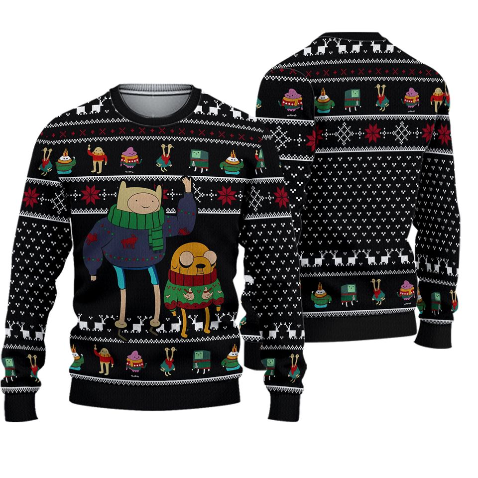 Adventure Time Ugly Christmas Sweater Ugly Sweatshirt