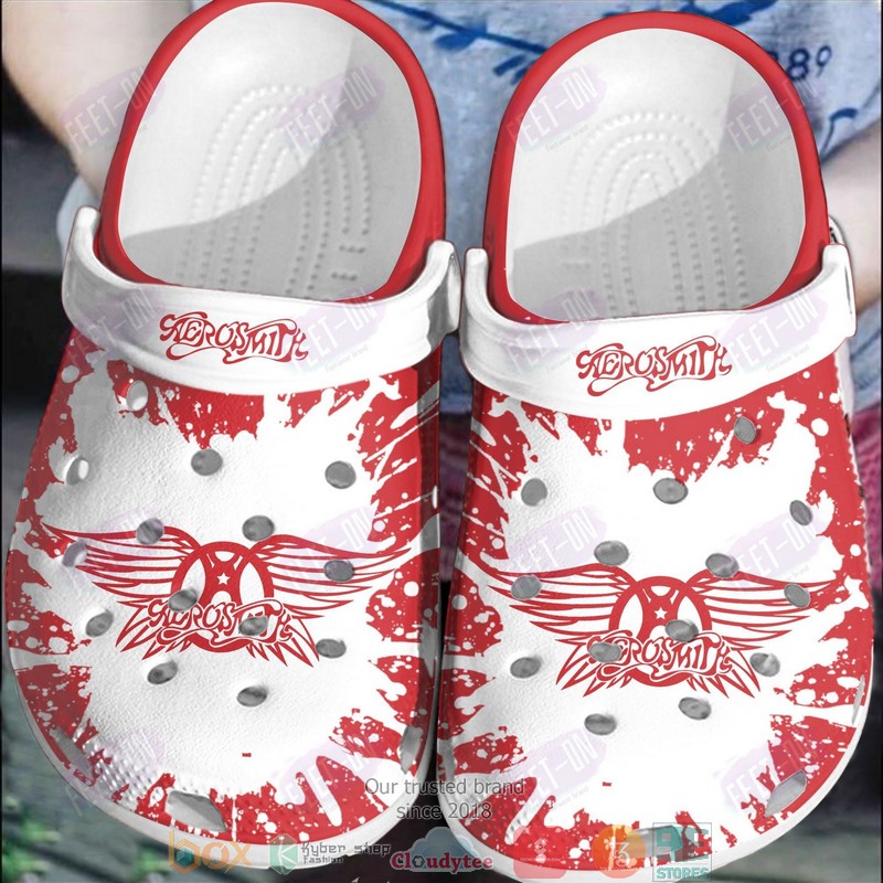 Aerosmith Band Music Crocs Crocband Clogs Shoes Comfortable For Men Women and Kids