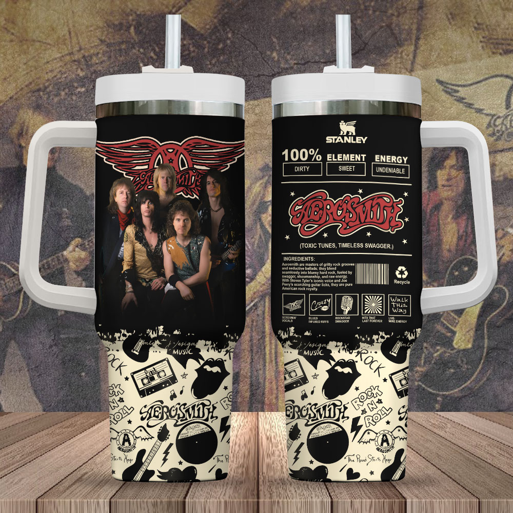 Aerosmith Music Custom Stanley Cup 40 oz 30 oz Tumbler With HandleTVC2301248